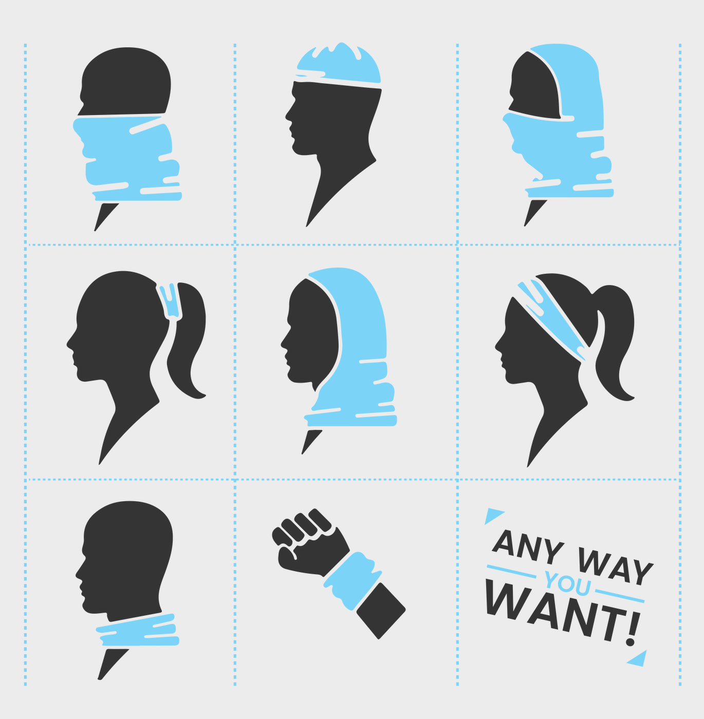 2nd platoon Blackout Emblem Gaiter - T5S7EL