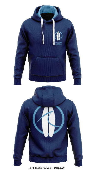 Shoreline Surfers Core Men's Hooded Performance Sweatshirt - ku98A7