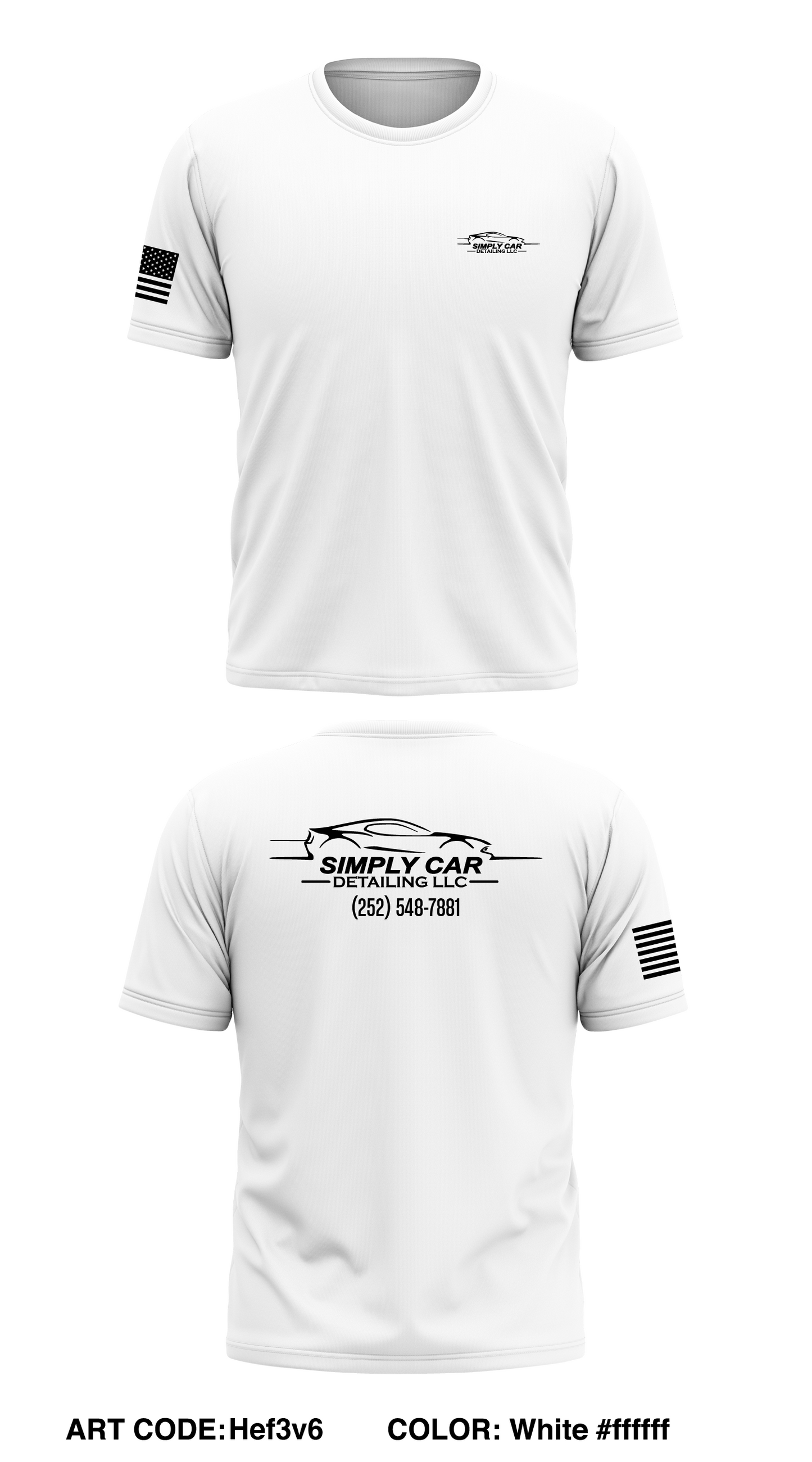 Simply Car Detailing LLC Store 1 Core Men's SS Performance Tee - Hef3v6