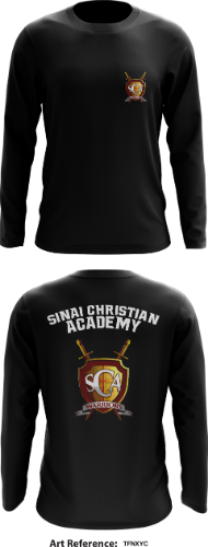 Sinai Christian Academy Store 1 Core Men's LS Performance Tee - tfnxyc