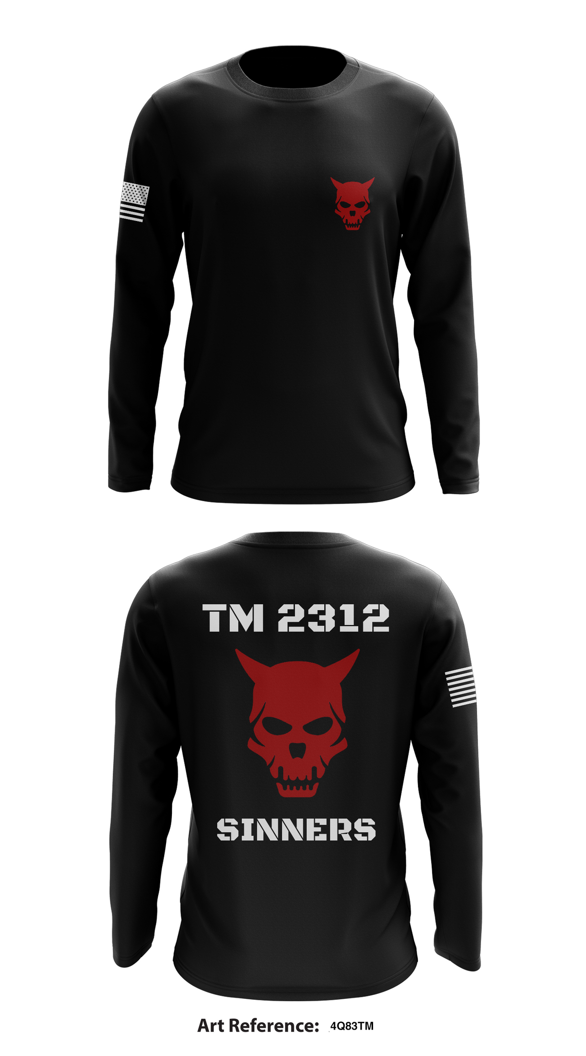 Sinners Store 1 Core Men's LS Performance Tee - 4q83Tm