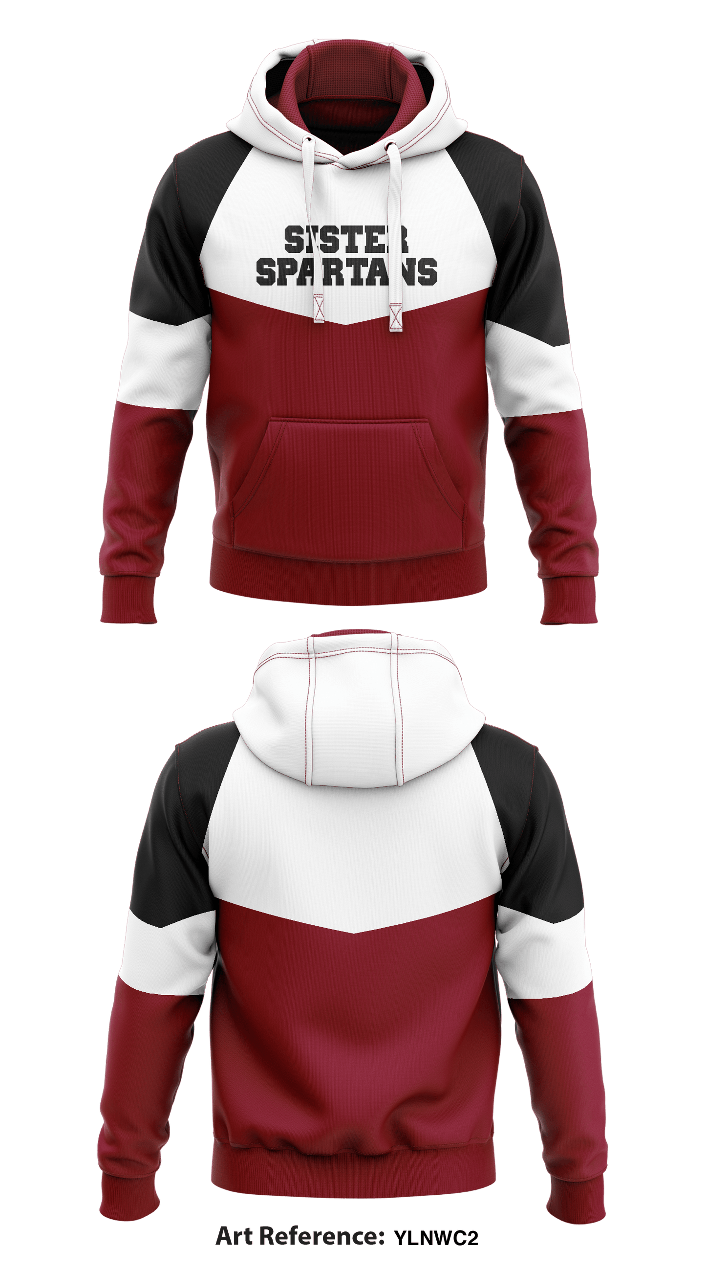Sister Spartans Core Men's Hooded Performance Sweatshirt - YLNWC2