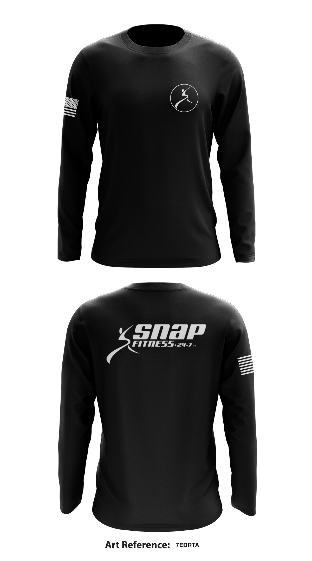 Snap Fitness Columbus Store 1 Core Men's LS Performance Tee - 7EdRta