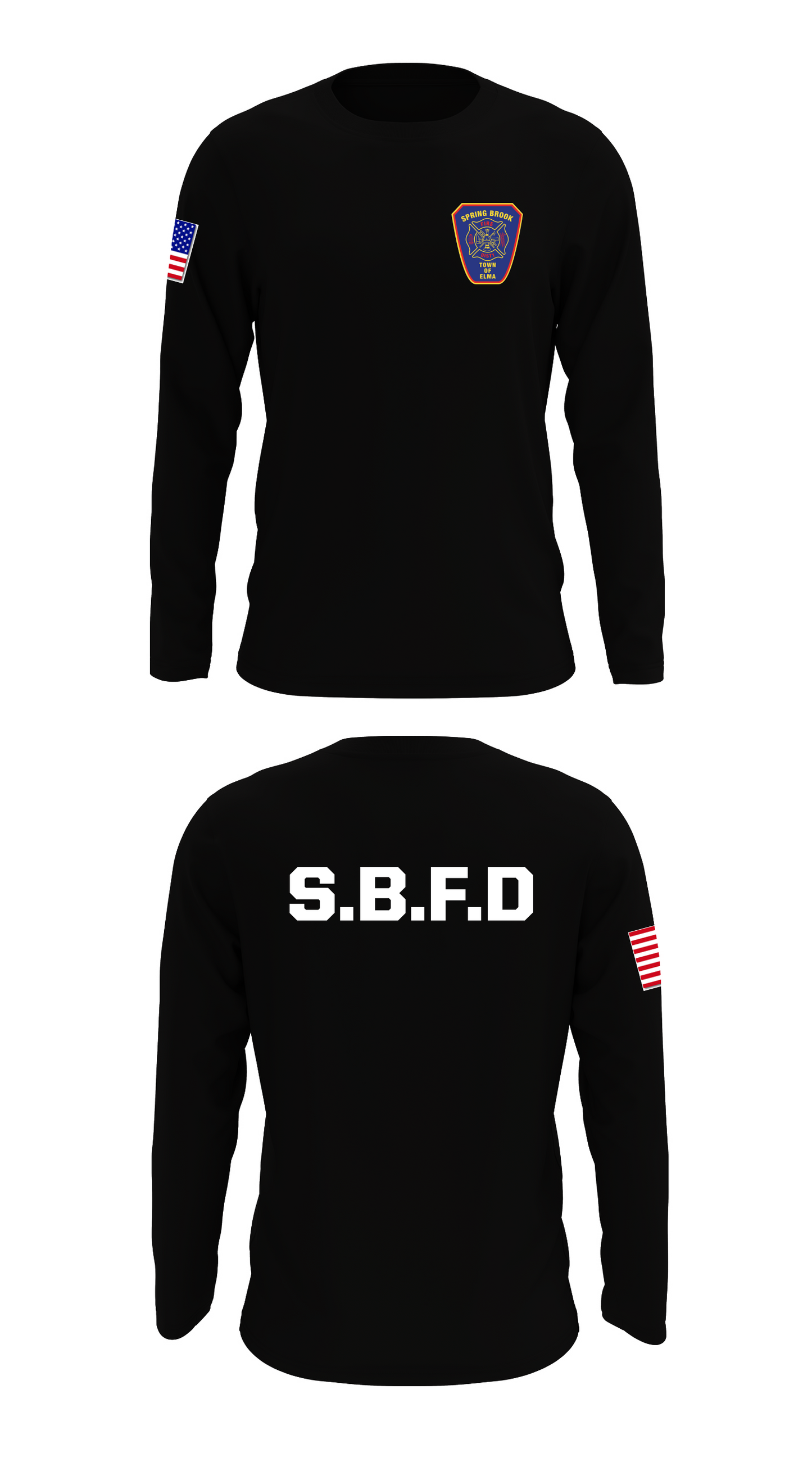 Spring Brook Fire District #1 Store 1 Core Men's LS Performance Tee - 40005389560