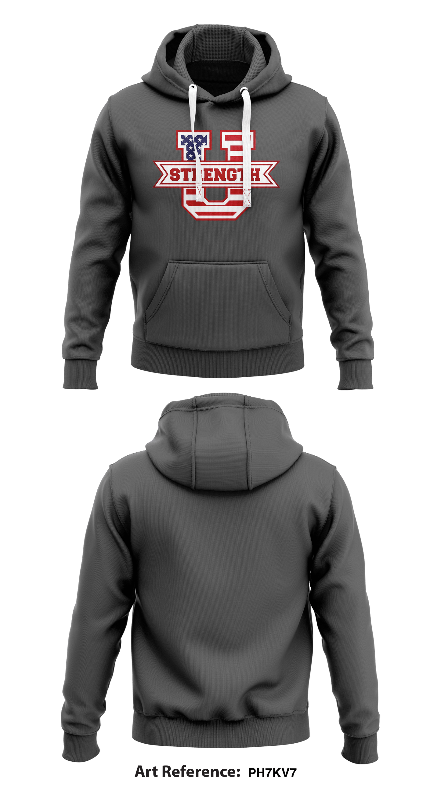 Strength U Core Men's Hooded Performance Sweatshirt - ph7kV7