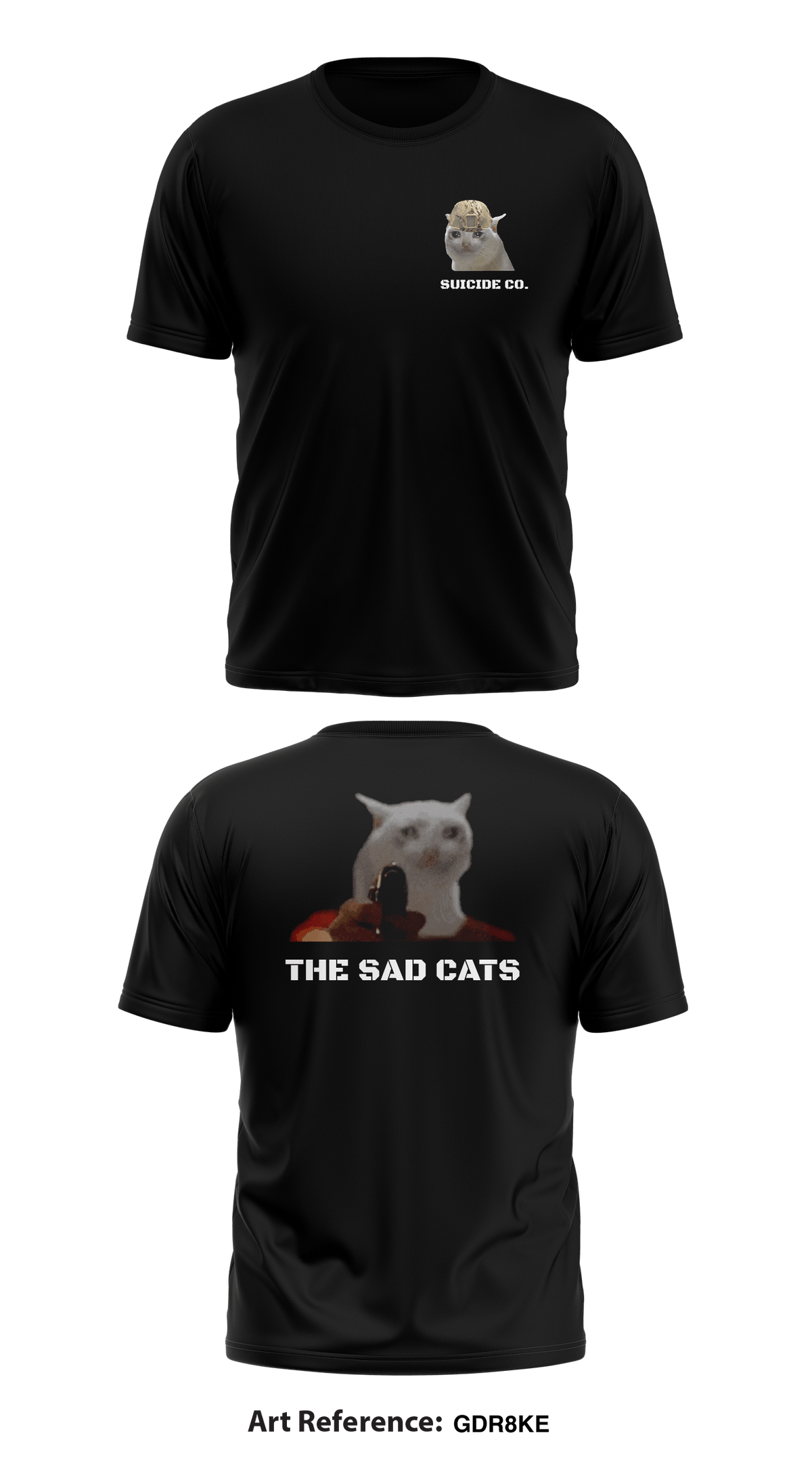 Suicide Co. -The Sad Cats- Store 1 Core Men's SS Performance Tee - GDr8KE