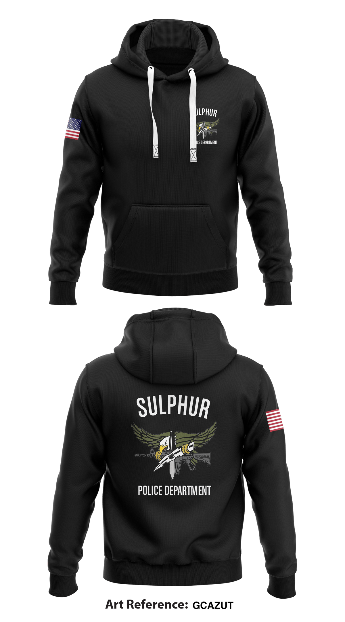 Sulphur Police Department Store 1 Core Men's Hooded Performance Sweatshirt - gCaZut