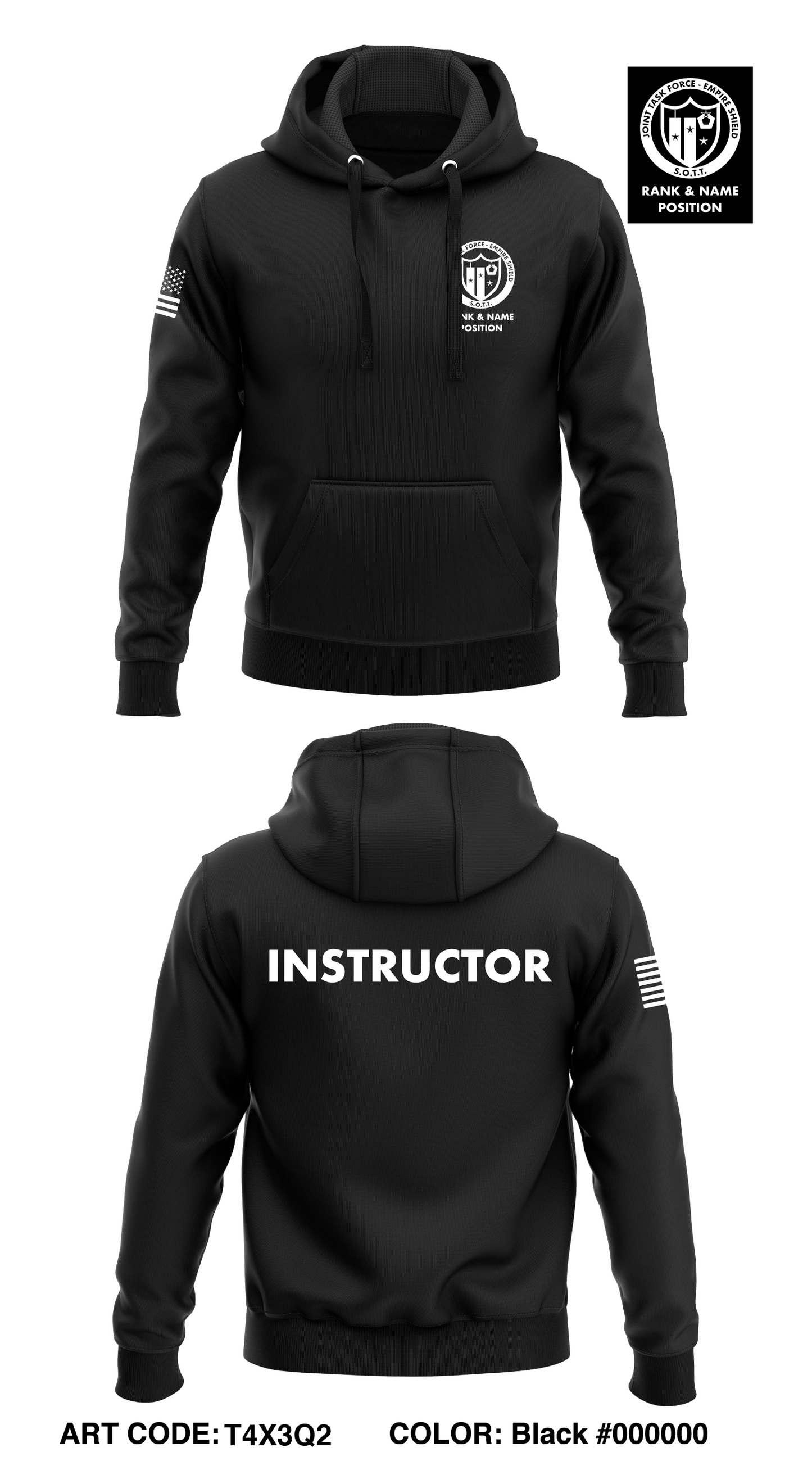 JTF-ES Core Men's Hooded Performance Sweatshirt - T4X3Q2
