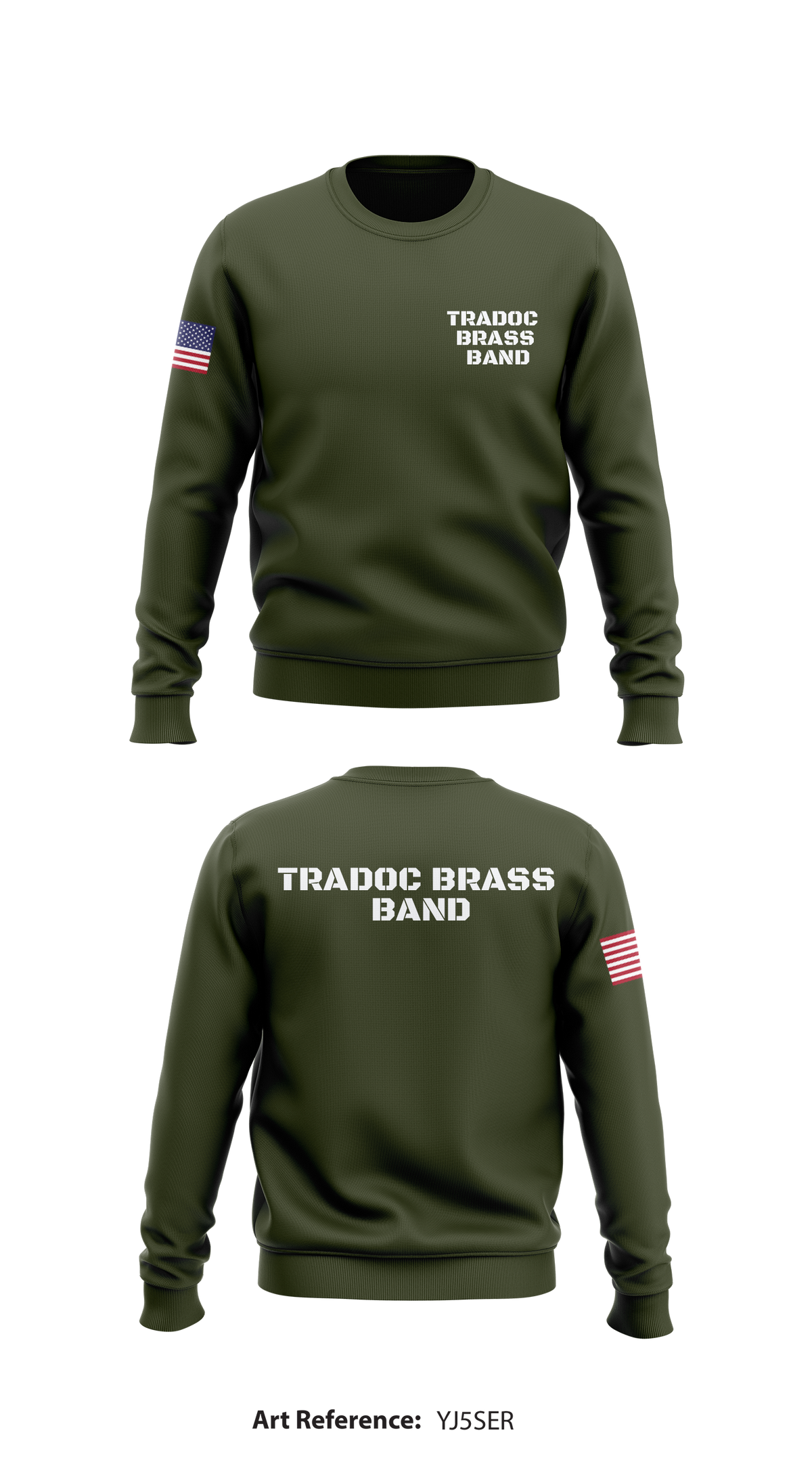 TRADOC BRASS BAND Core Men's Crewneck Performance Sweatshirt - SkUe6w