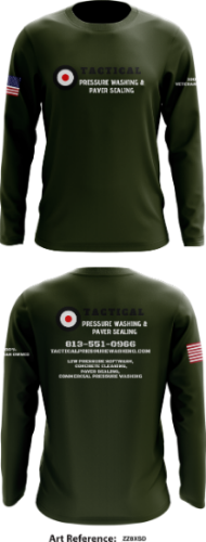 Tactical Pressure Washing & Paver Sealing Core Men's LS Performance Tee - zZ8xsd
