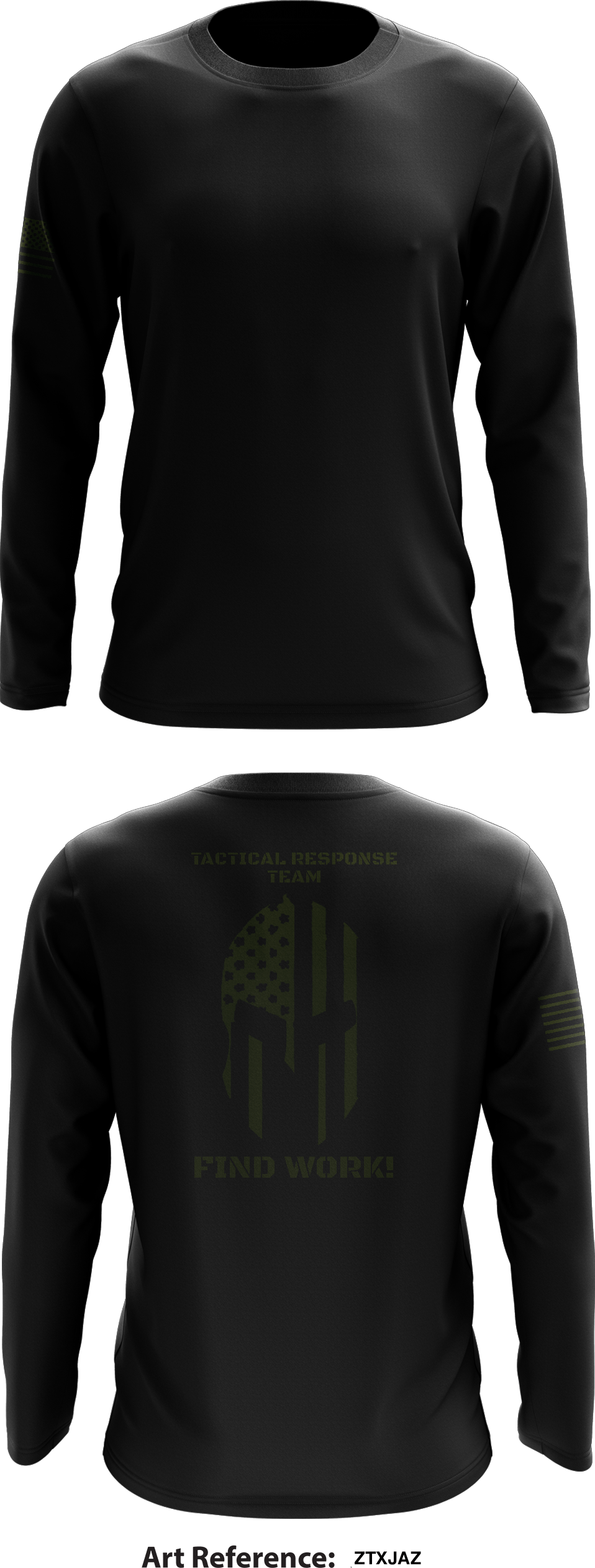 Tactical Response Team Store 1 Core Men's LS Performance Tee - zTXjaz