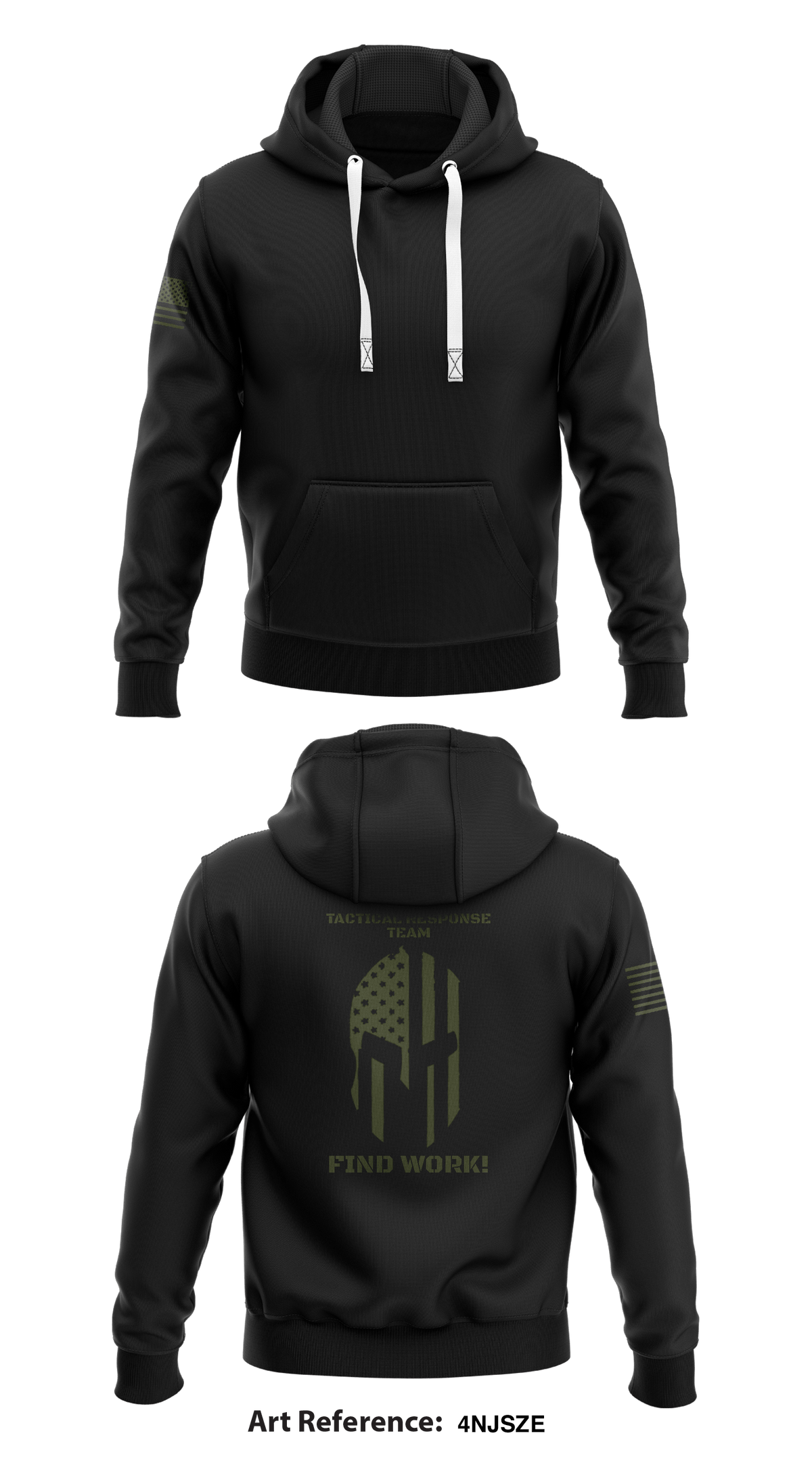 Tactical Response Team Store 1 Core Men's Hooded Performance Sweatshirt - 4nJSzE