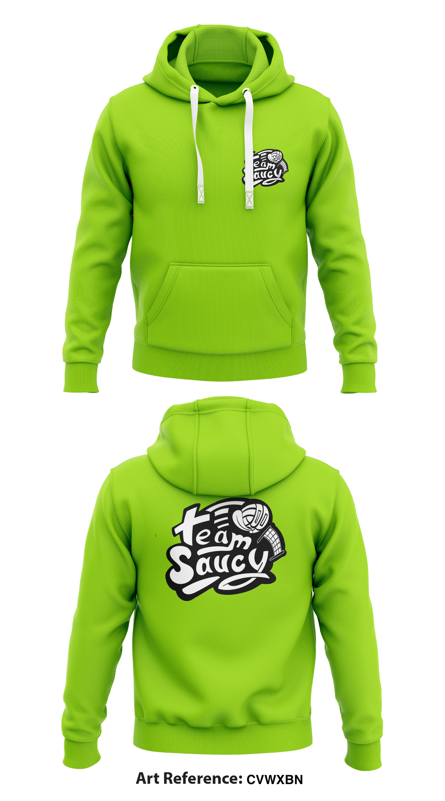 Team Saucy Store 1 Core Men's Hooded Performance Sweatshirt - CvWXBn