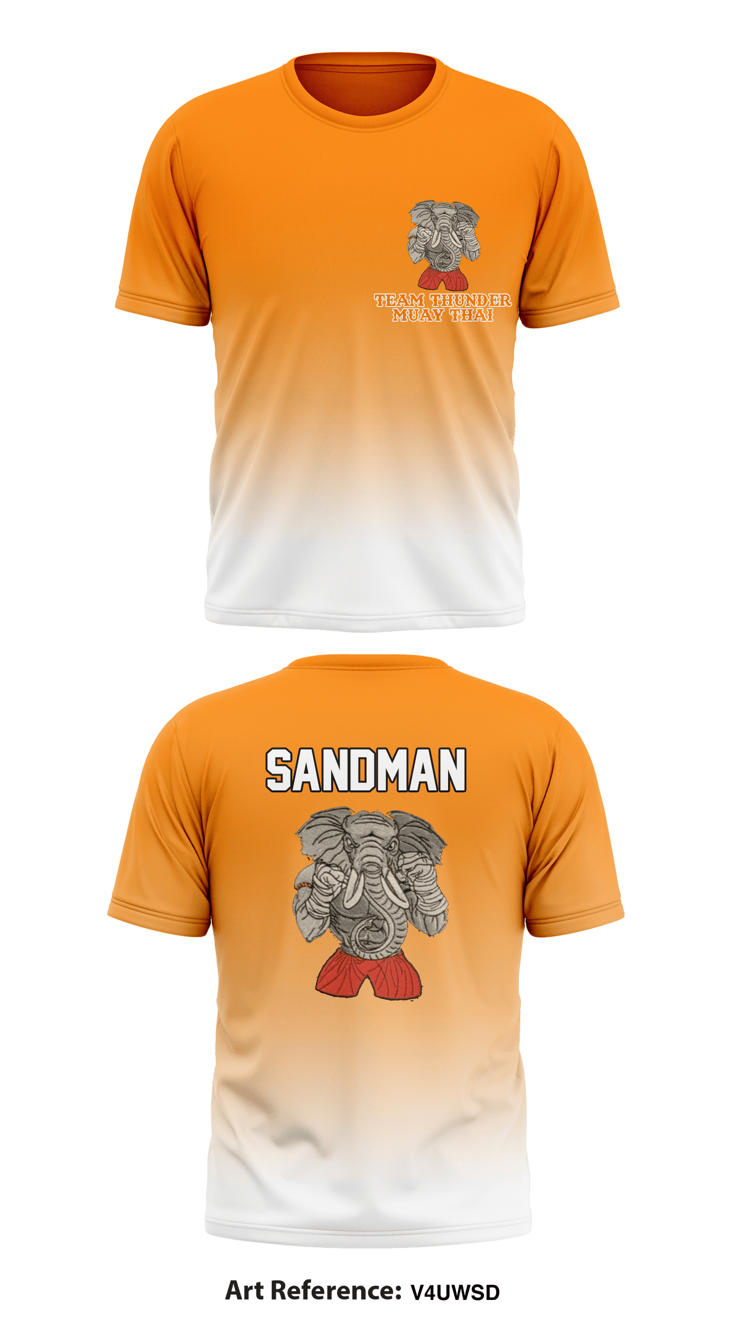 Team Thunder Muay Thai Store 1 Core Men's SS Performance Tee - V4uwSd