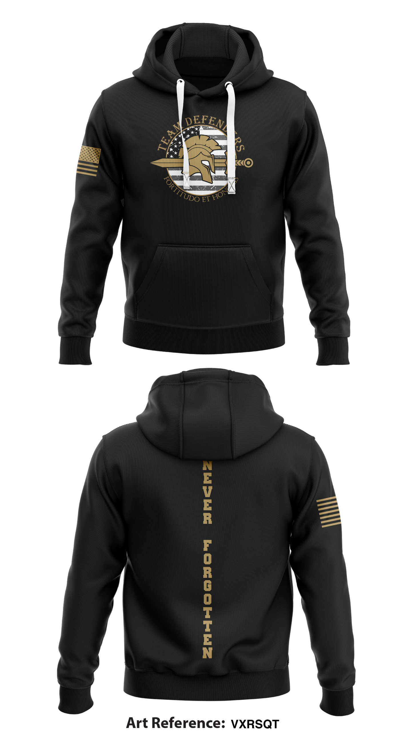 Team Defenders Core Men's Hooded Performance Sweatshirt - VXRSQt