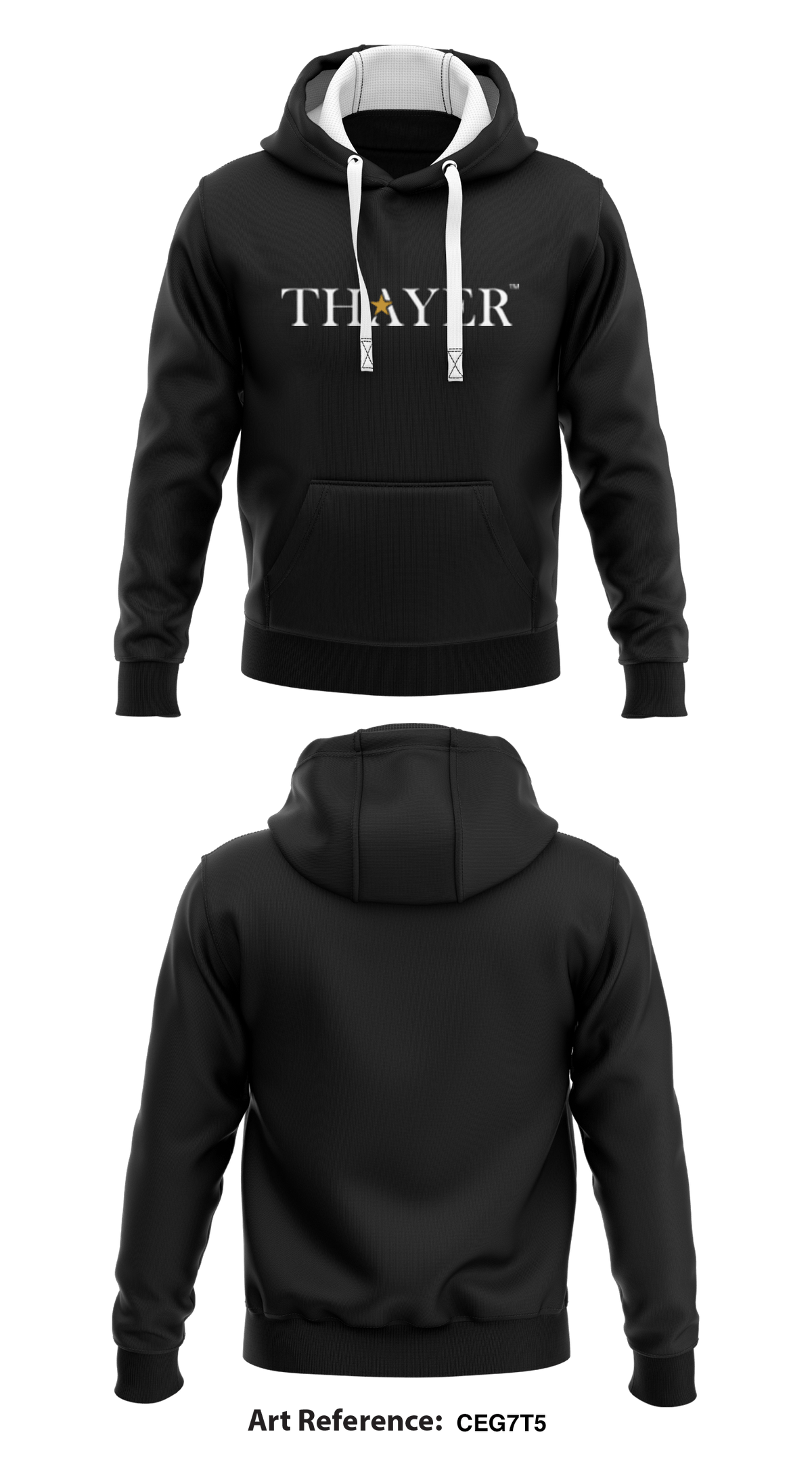 Thayer Store 1 Core Men's Hooded Performance Sweatshirt - ceG7T5