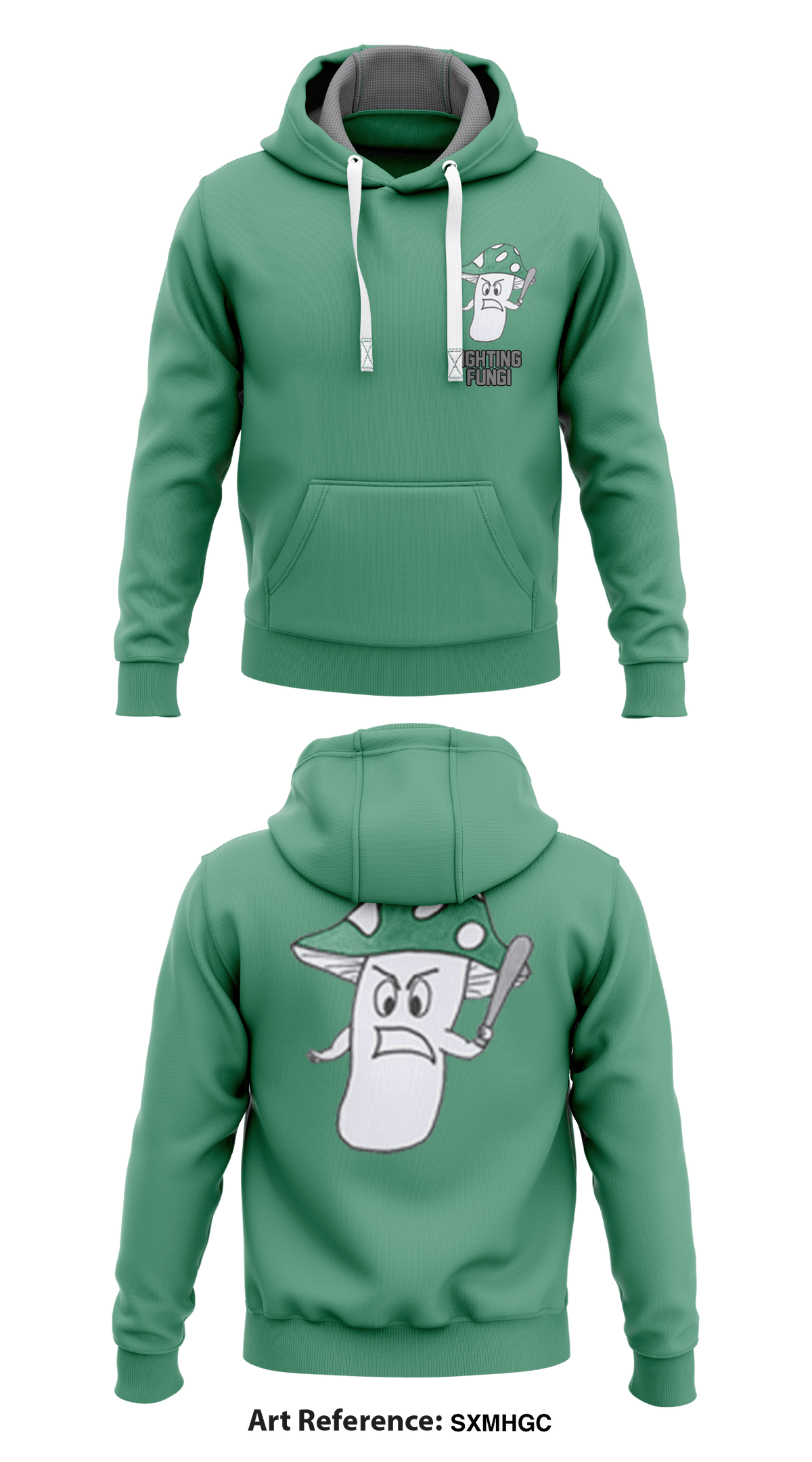 The Fighting Fungi Core Men's Hooded Performance Sweatshirt - SxMhGc