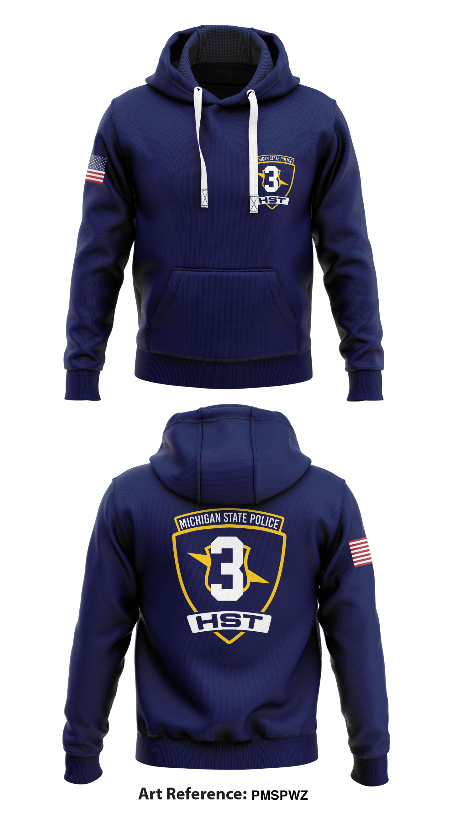 Third District Hometown Security Team Store 1 Core Men's Hooded Performance Sweatshirt - PMSpwZ