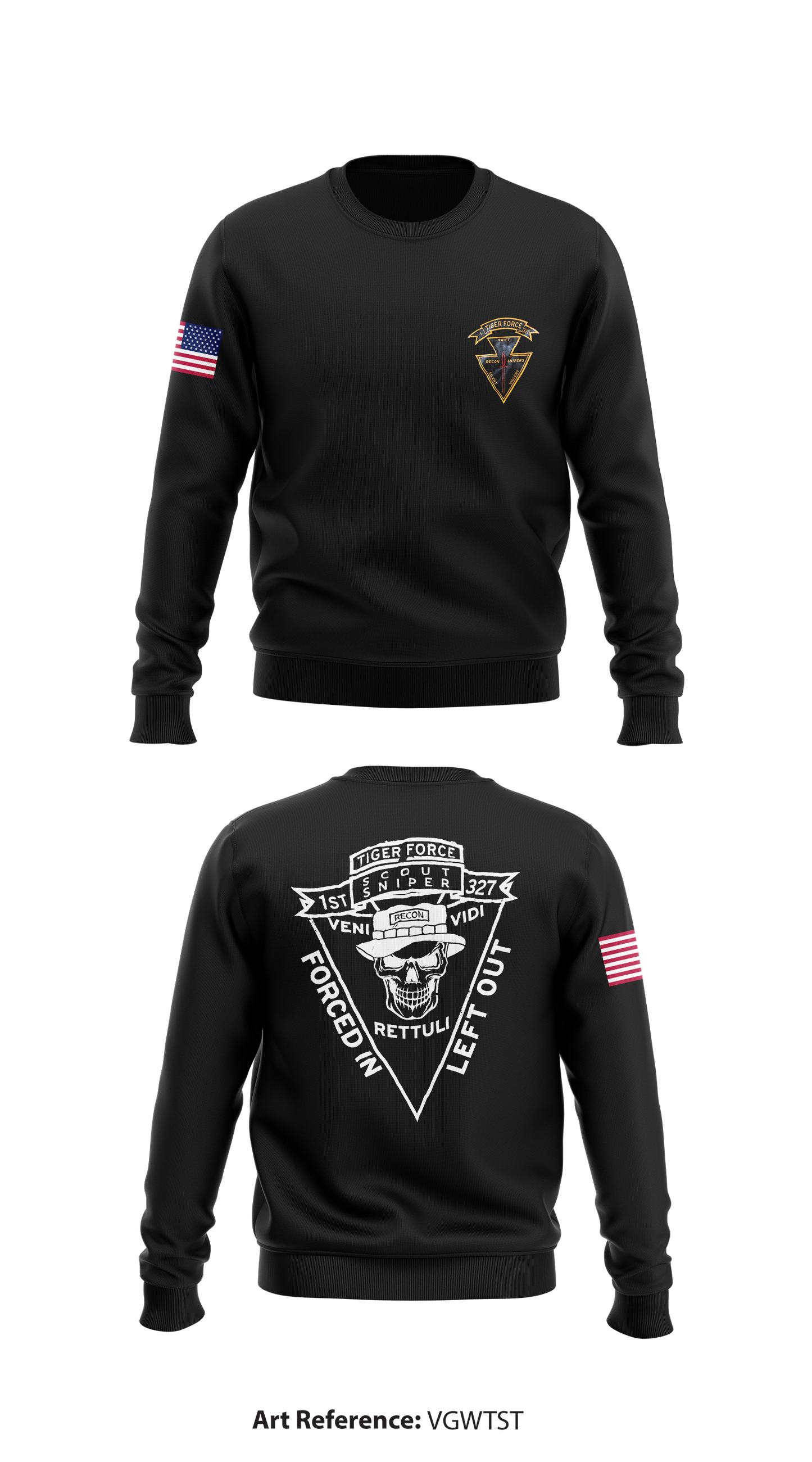 Tiger Force 1-327 Store 1 Core Men's Crewneck Performance Sweatshirt - VGwTst