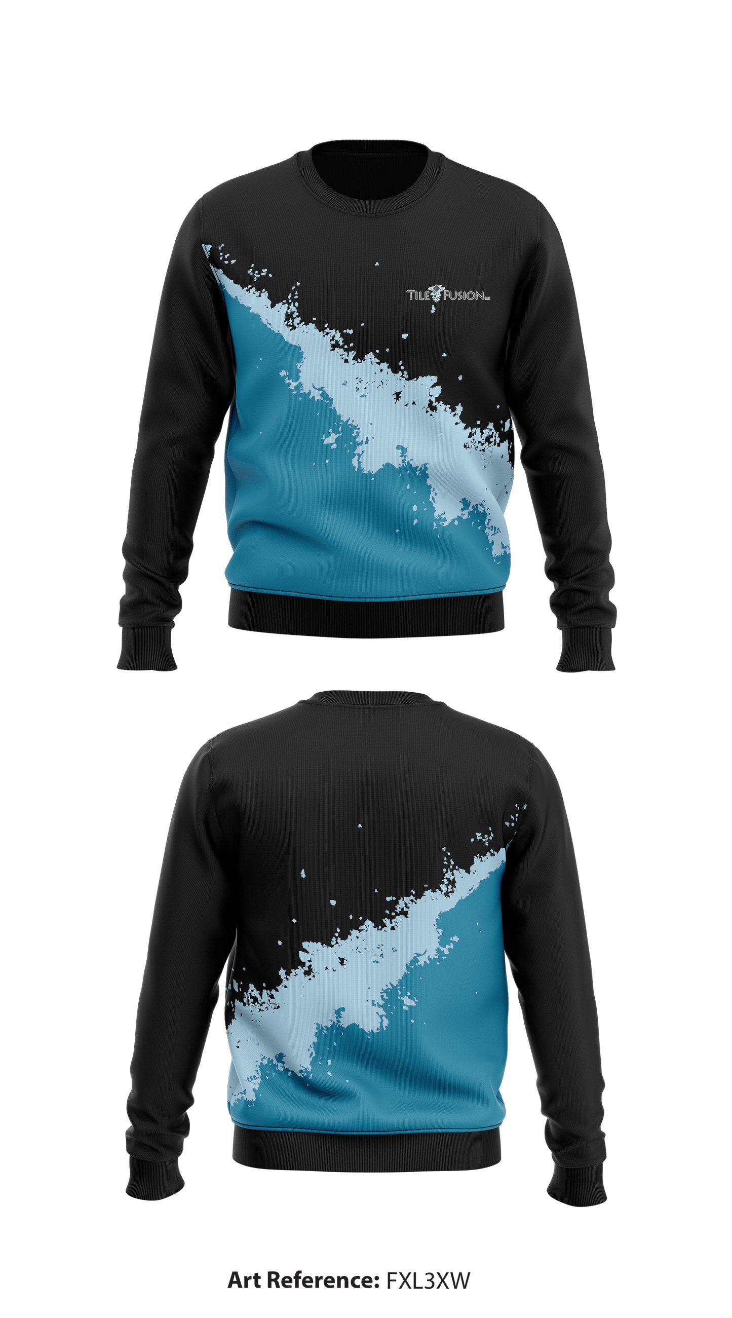 Tile Fusion Core Men's Crewneck Performance Sweatshirt - fxL3xW