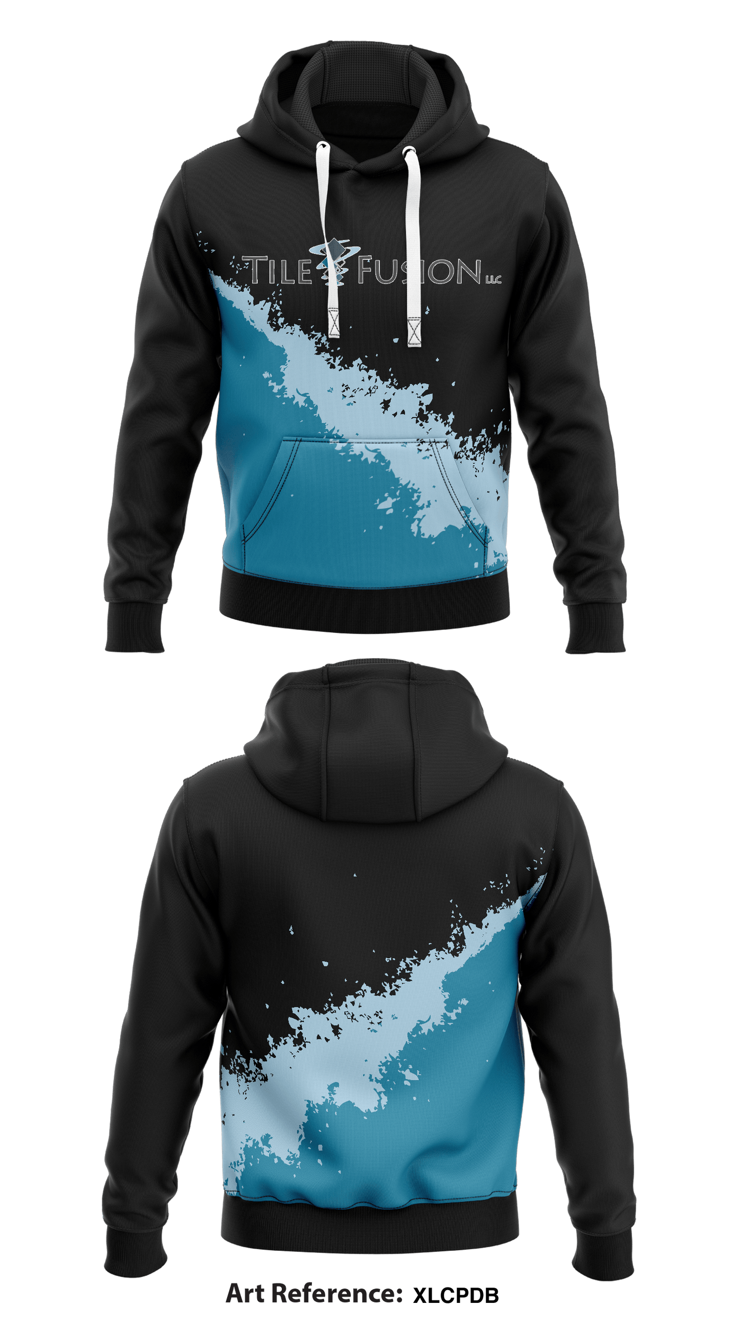 Tile Fusion Core Men's Hooded Performance Sweatshirt - xLcpdb