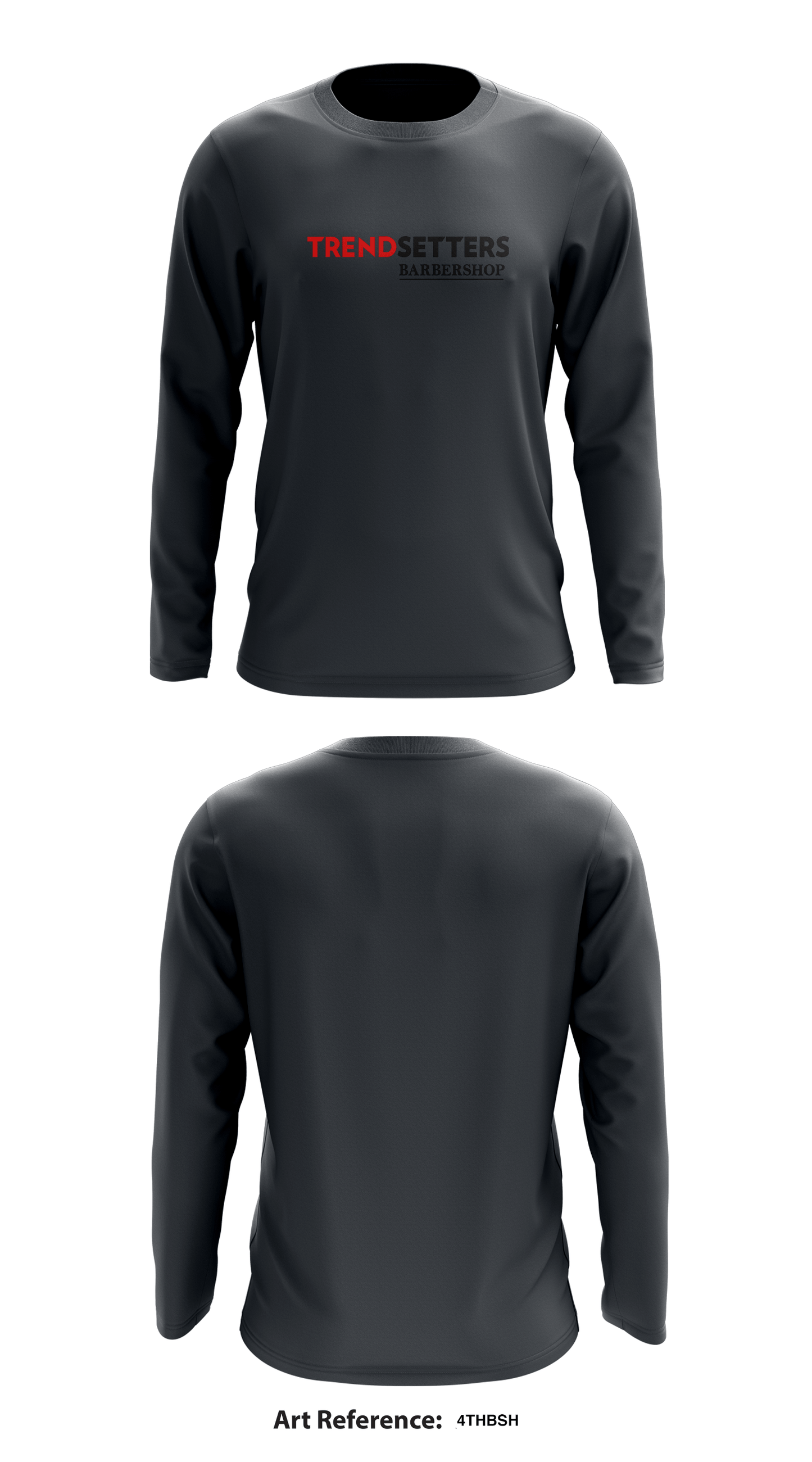 Trendsetters Barbershop Store 1 Core Men's LS Performance Tee - 4thbsh