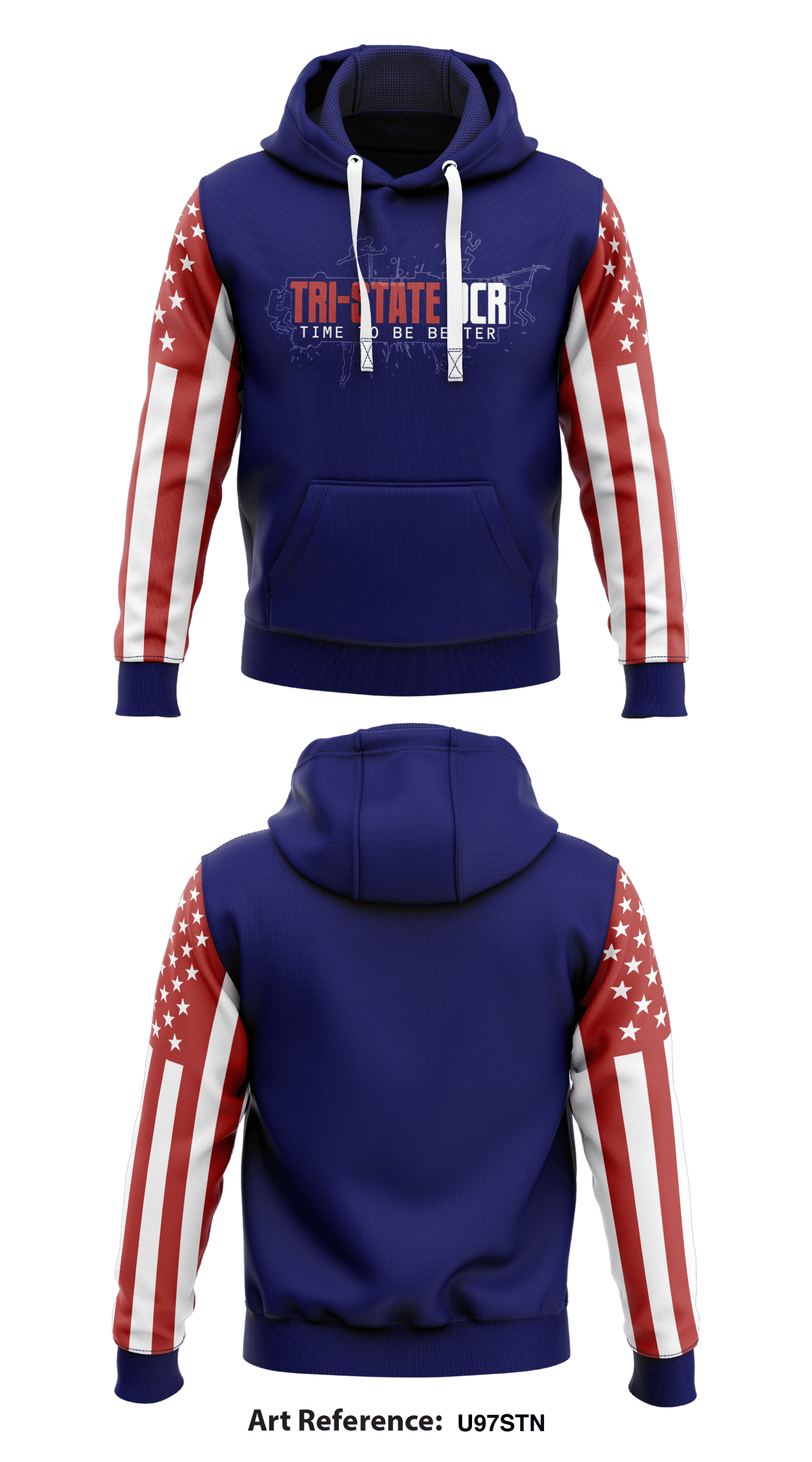 Tri-State OCR Core Men's Hooded Performance Sweatshirt - U97sTn