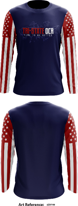 Tri-State OCR -5Z8y49 Core Men's LS Performance Tee - 0
