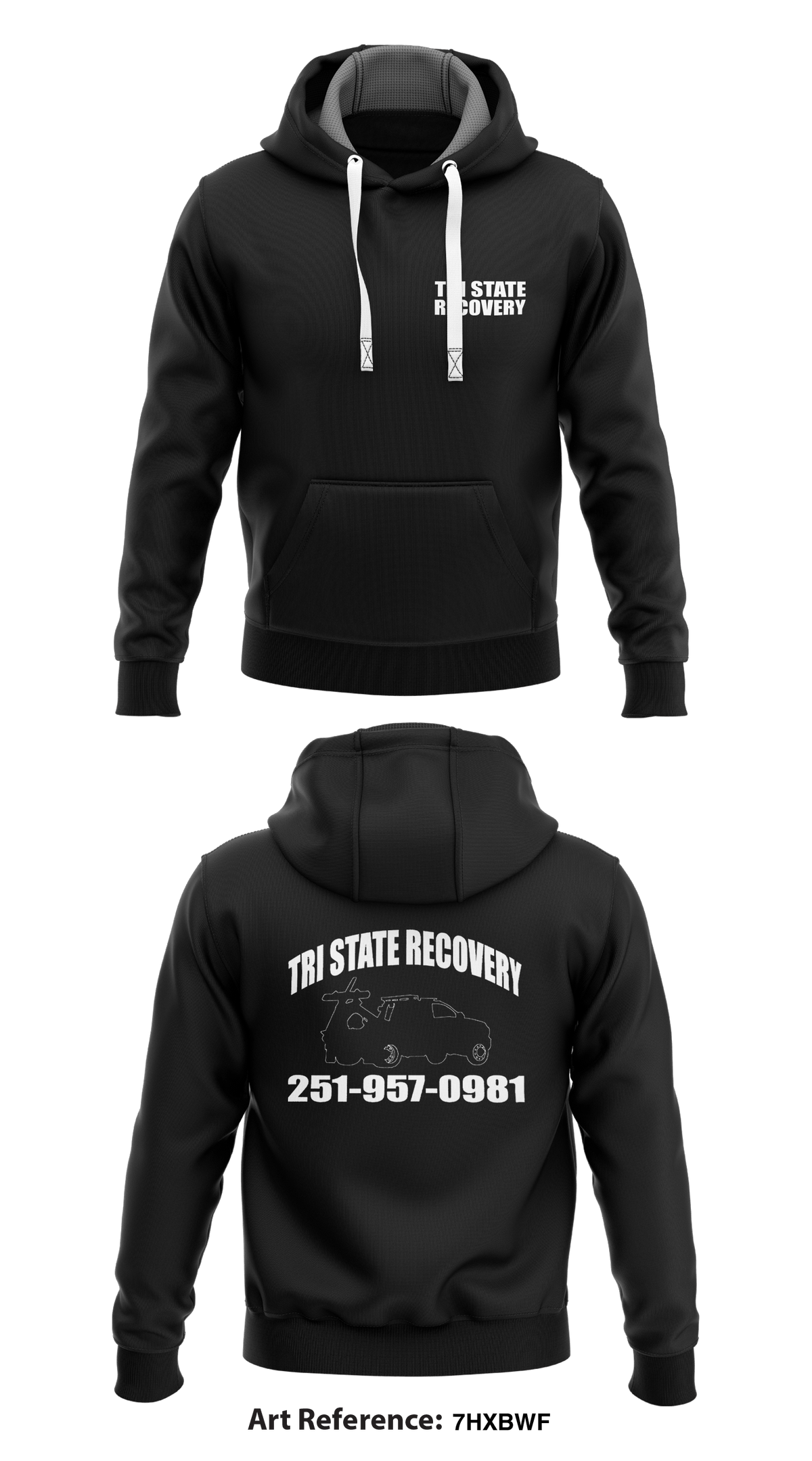 Tri State Asset Recovery Core Men's Hooded Performance Sweatshirt - 7hxbwf