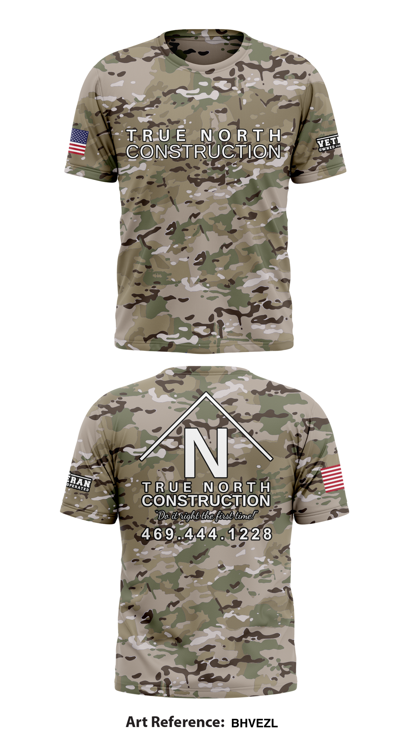 True North Construction Store 1 Core Men's SS Performance Tee - BHVeZL