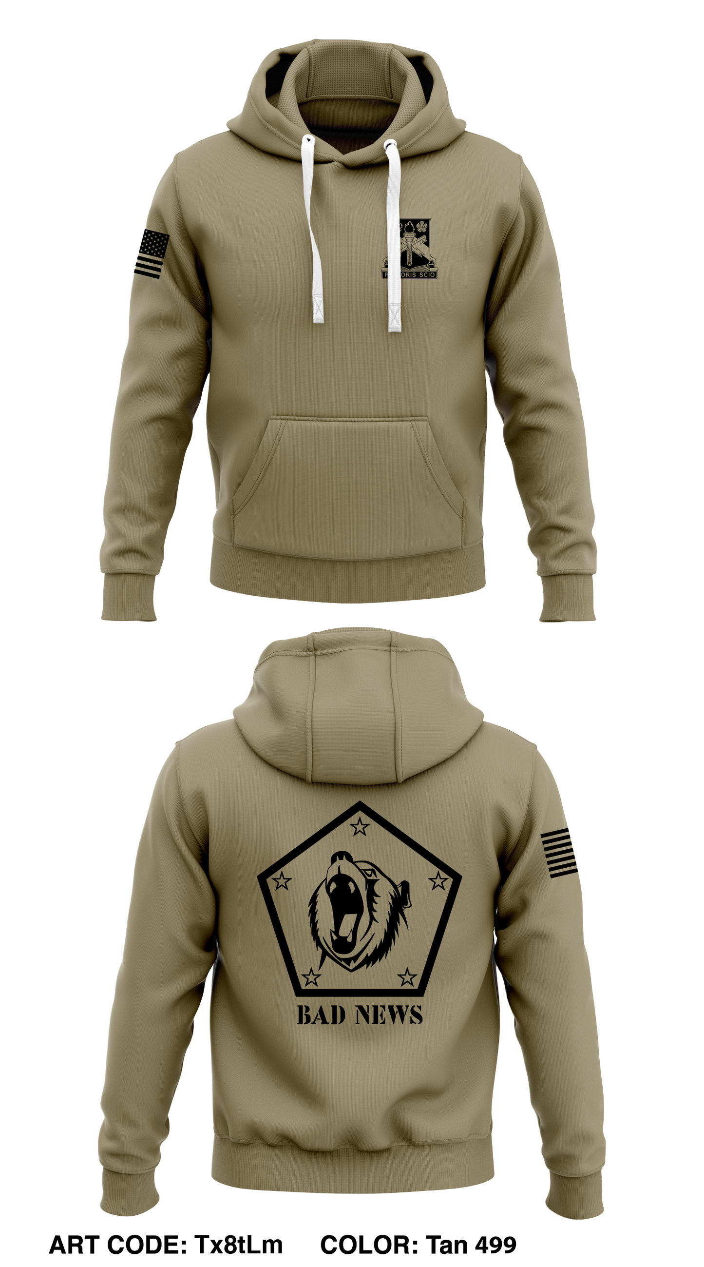 1st PLT, HOC, 741MI BN, 74 MI BDE Core Men's Hooded Performance Sweatshirt - Tx8tLm