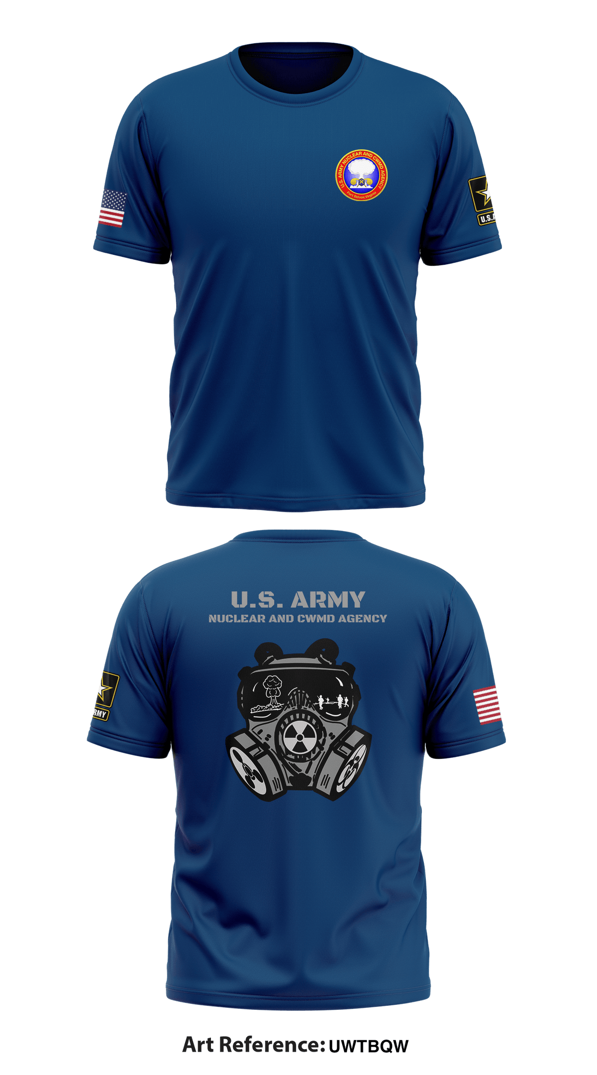 U.S. Army Nuclear and CWMD Agency Store 1 Core Men's SS Performance Tee - UwtbQW