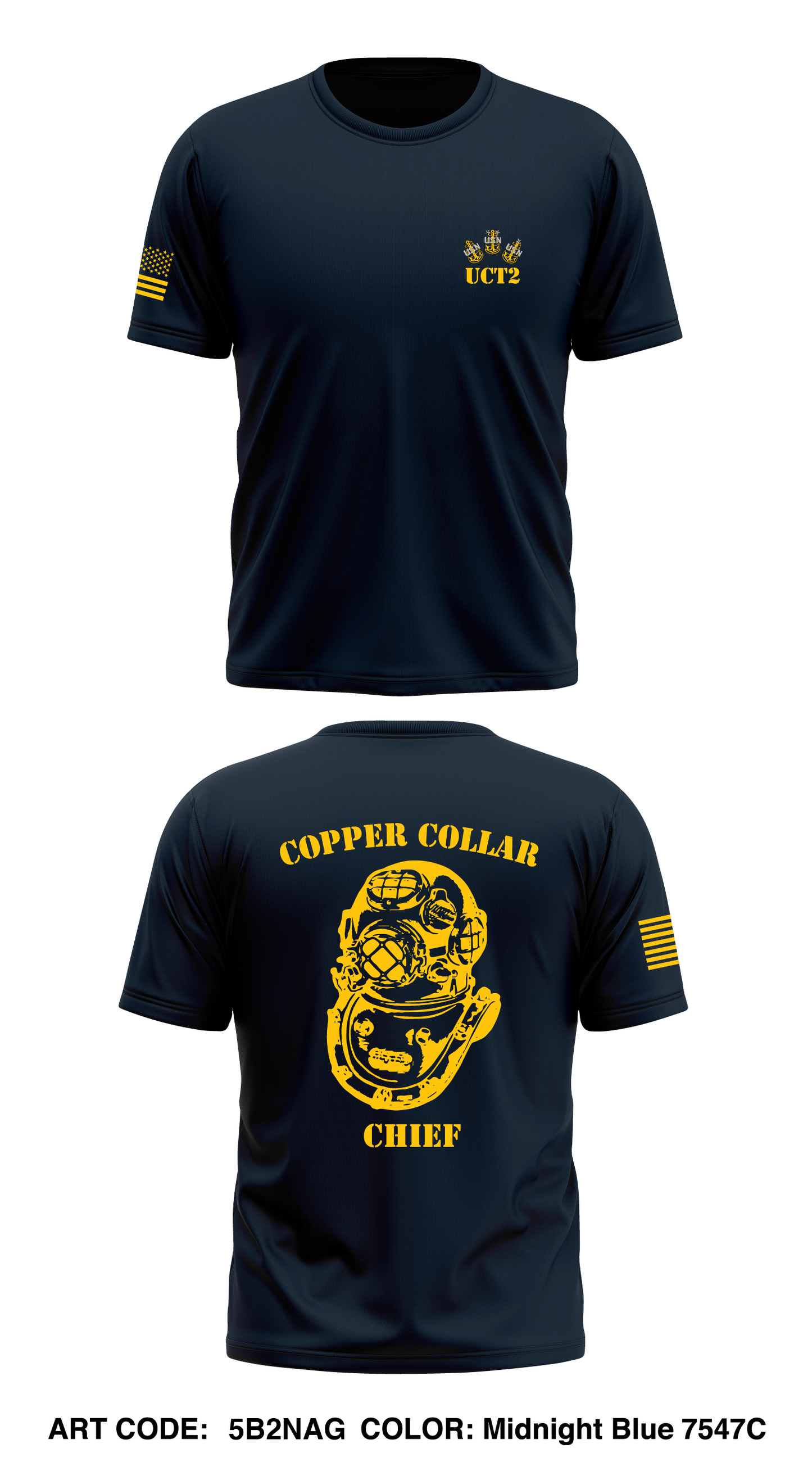 Underwater Construction Team TWO Store 1 Core Men's SS Performance Tee - 5B2NAG