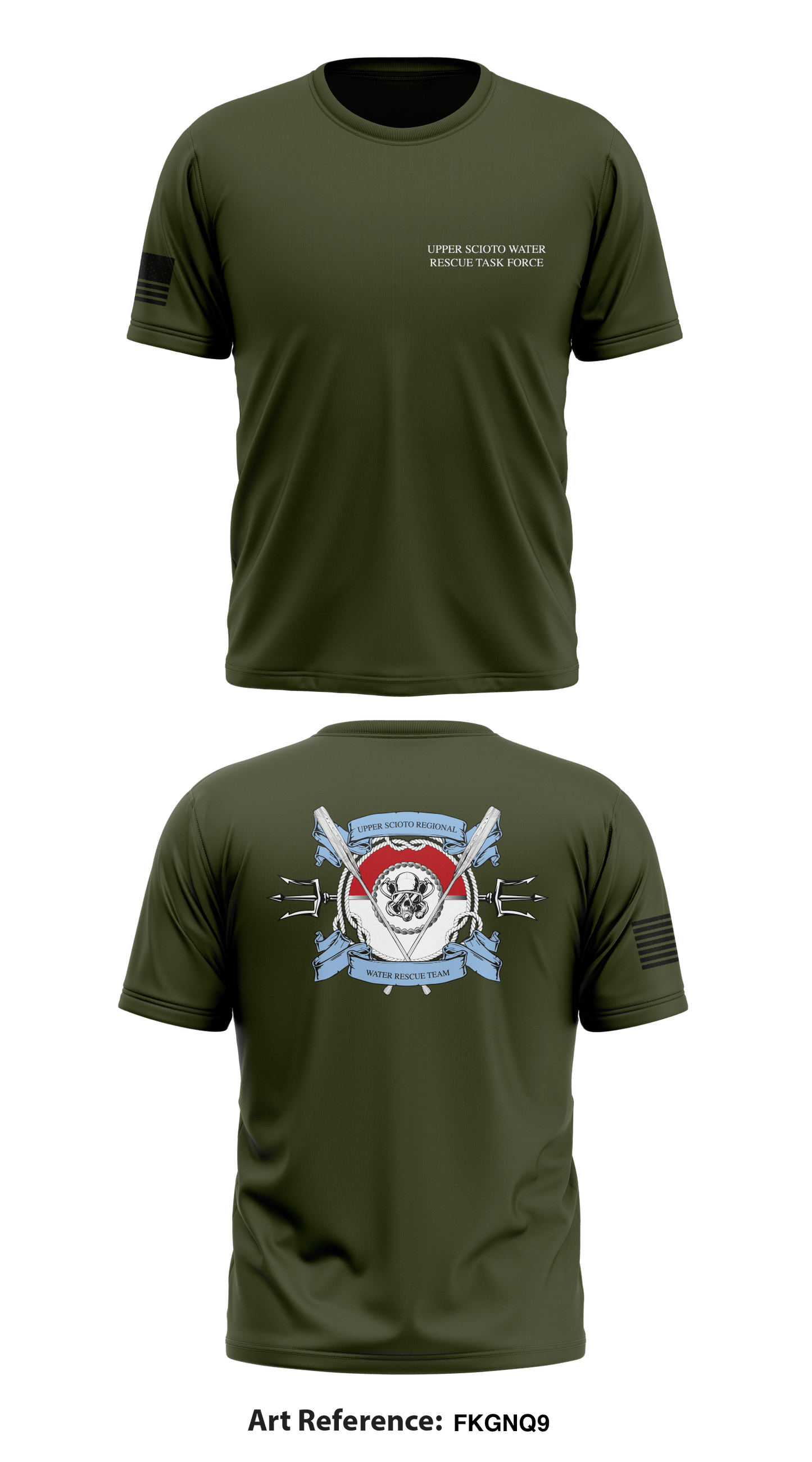 Upper Scioto Water Rescue Task Force Store 1 Core Men's SS Performance Tee - fkGNq9