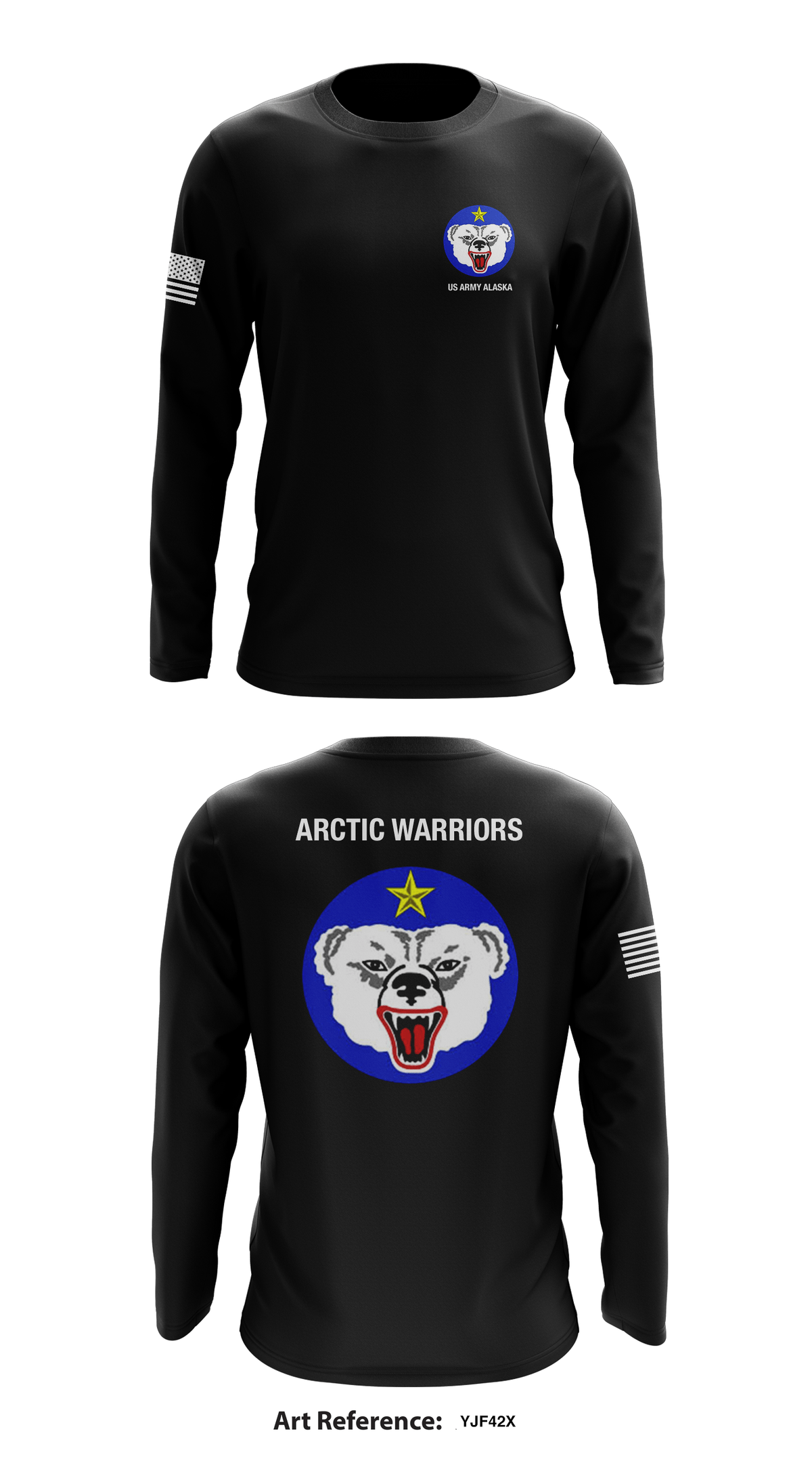 US Army Alaska Store 1 Core Men's LS Performance Tee - yjf42X
