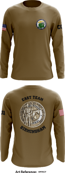 USMS Gulf Coast Regional Fugitive Task Force (East Team) Store 1 Core Men's LS Performance Tee - eRteCT