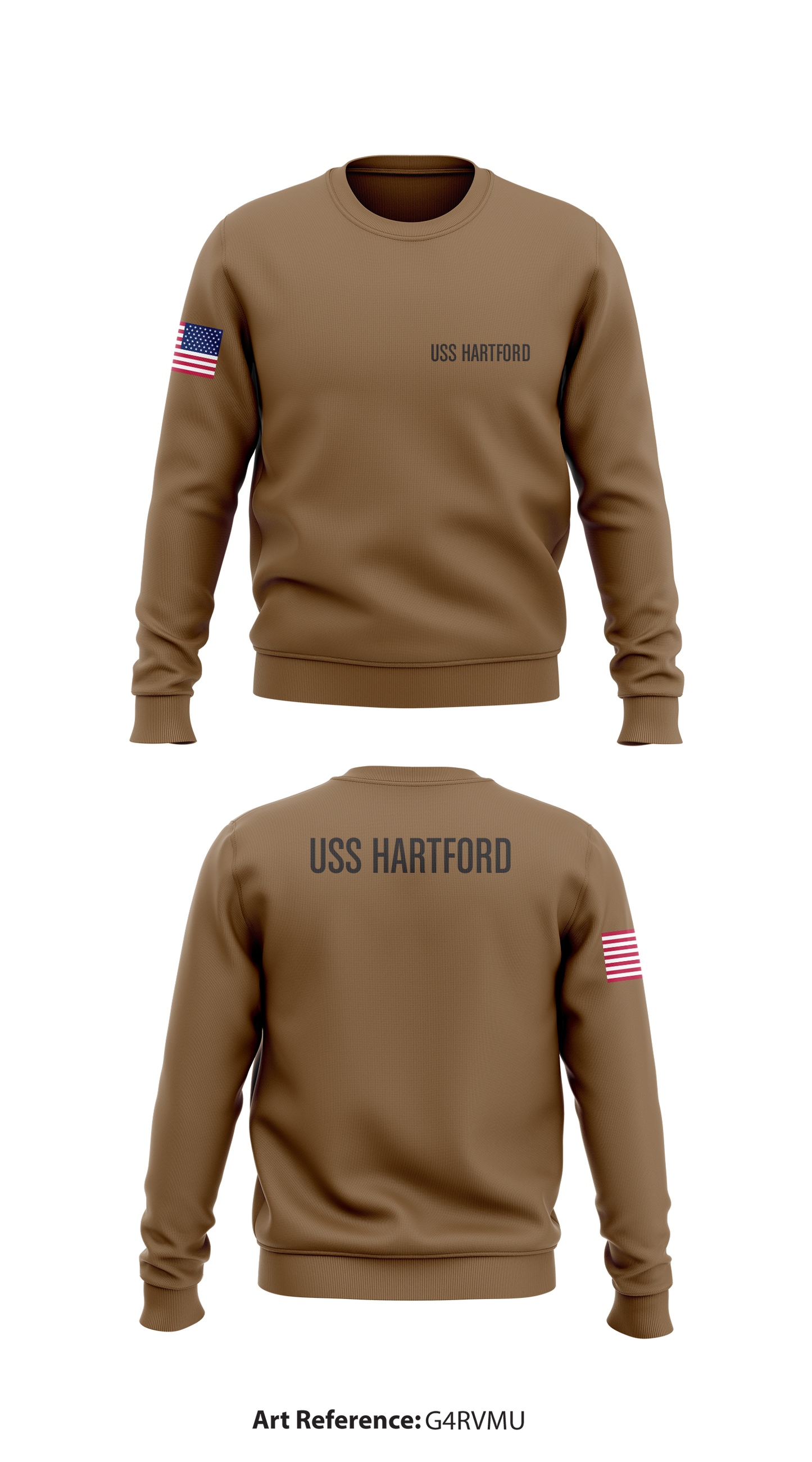 USS HARTFORD Store 1 Core Men's Crewneck Performance Sweatshirt - g4rVMu