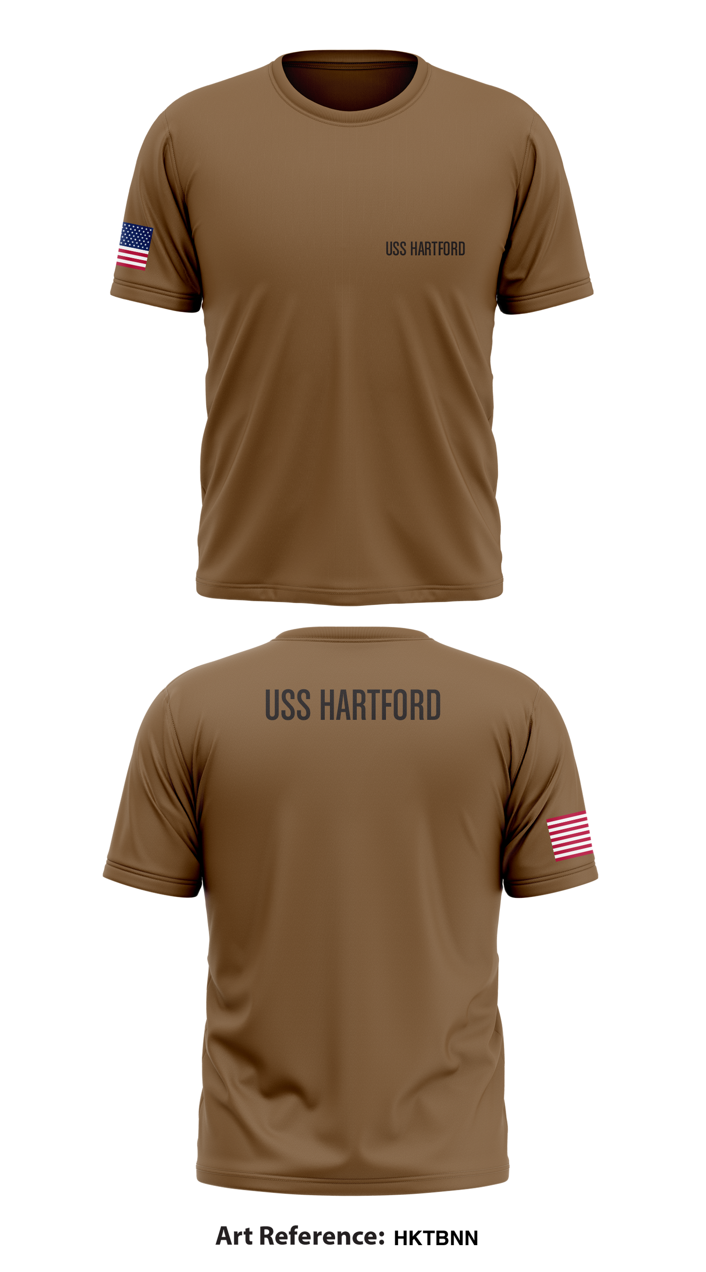 USS HARTFORD Store 1 Core Men's SS Performance Tee - HkTbnN