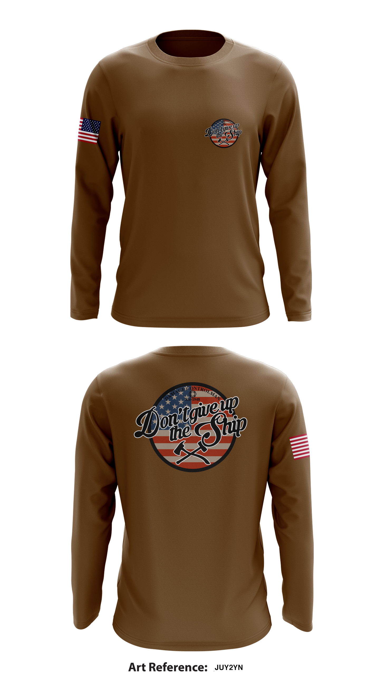 USS Oakland Flying Squad Store 1 Core Men's LS Performance Tee - Juy2Yn