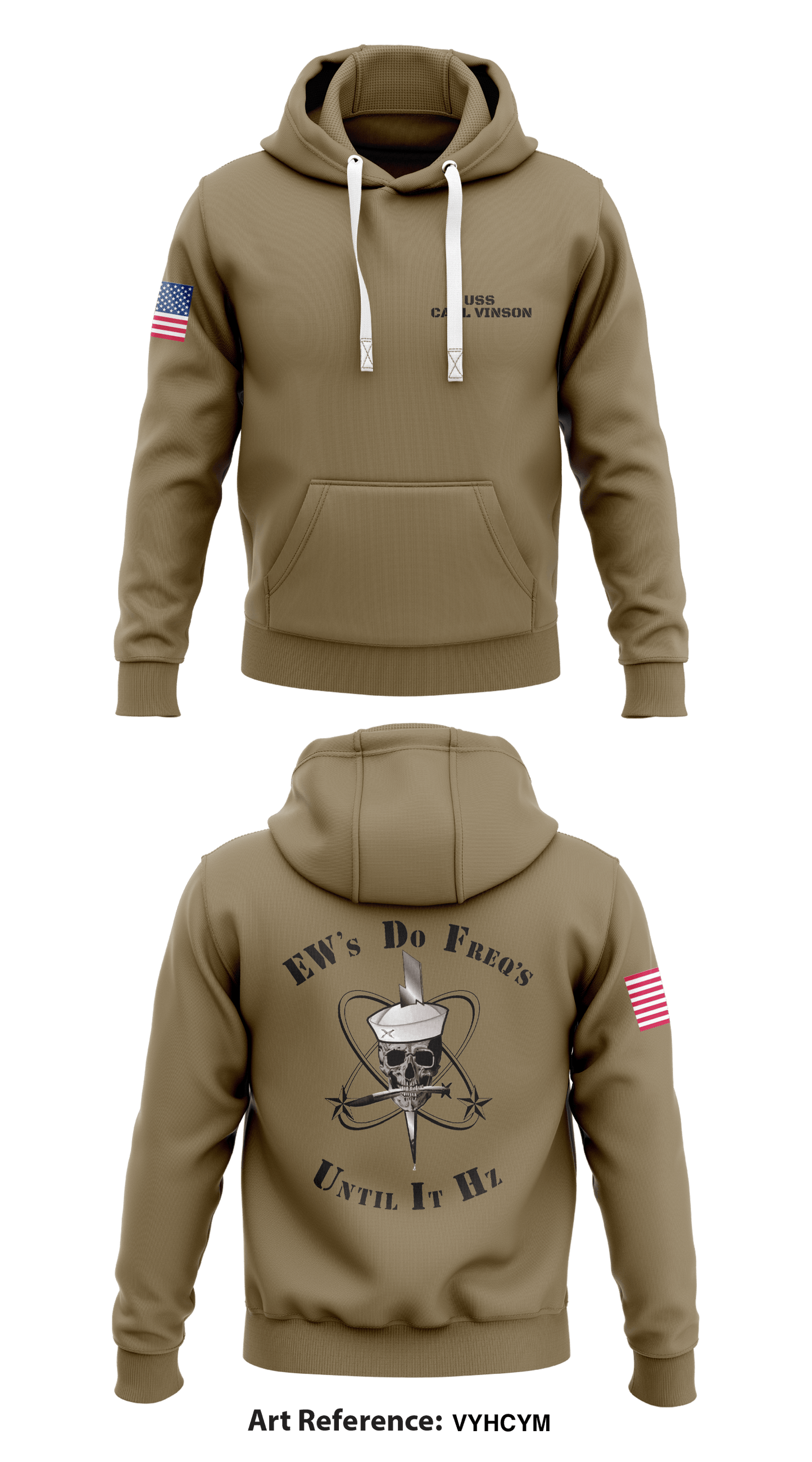 USS CARL VINSON Store 2 Core Men's Hooded Performance Sweatshirt - vyHCyM