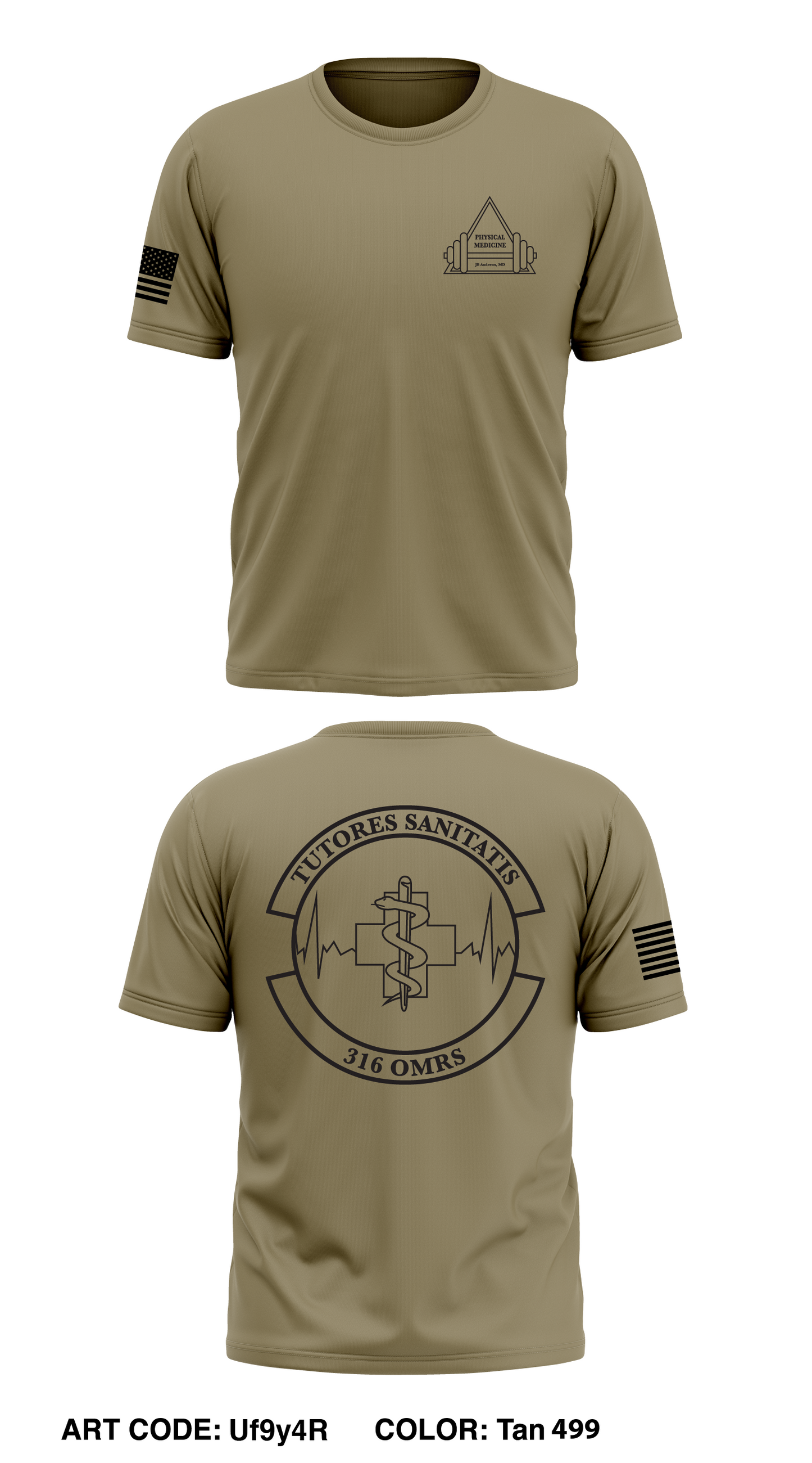Physical Medicine, 316 OMRS Core Men's SS Performance Tee - Uf9y4R