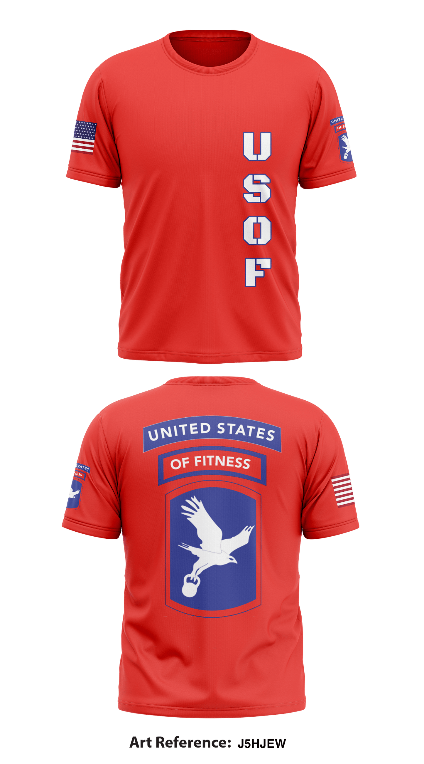 United States of Fitness Core Men's SS Performance Tee - J5HJew