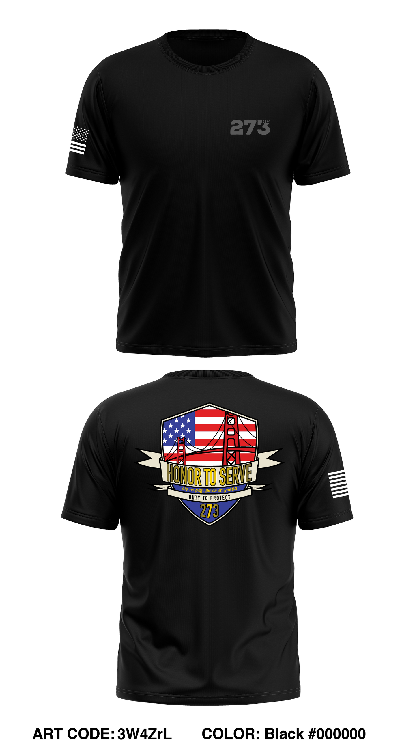 SFPD 273 Store 1 Core Men's SS Performance Tee - 3W4ZrL