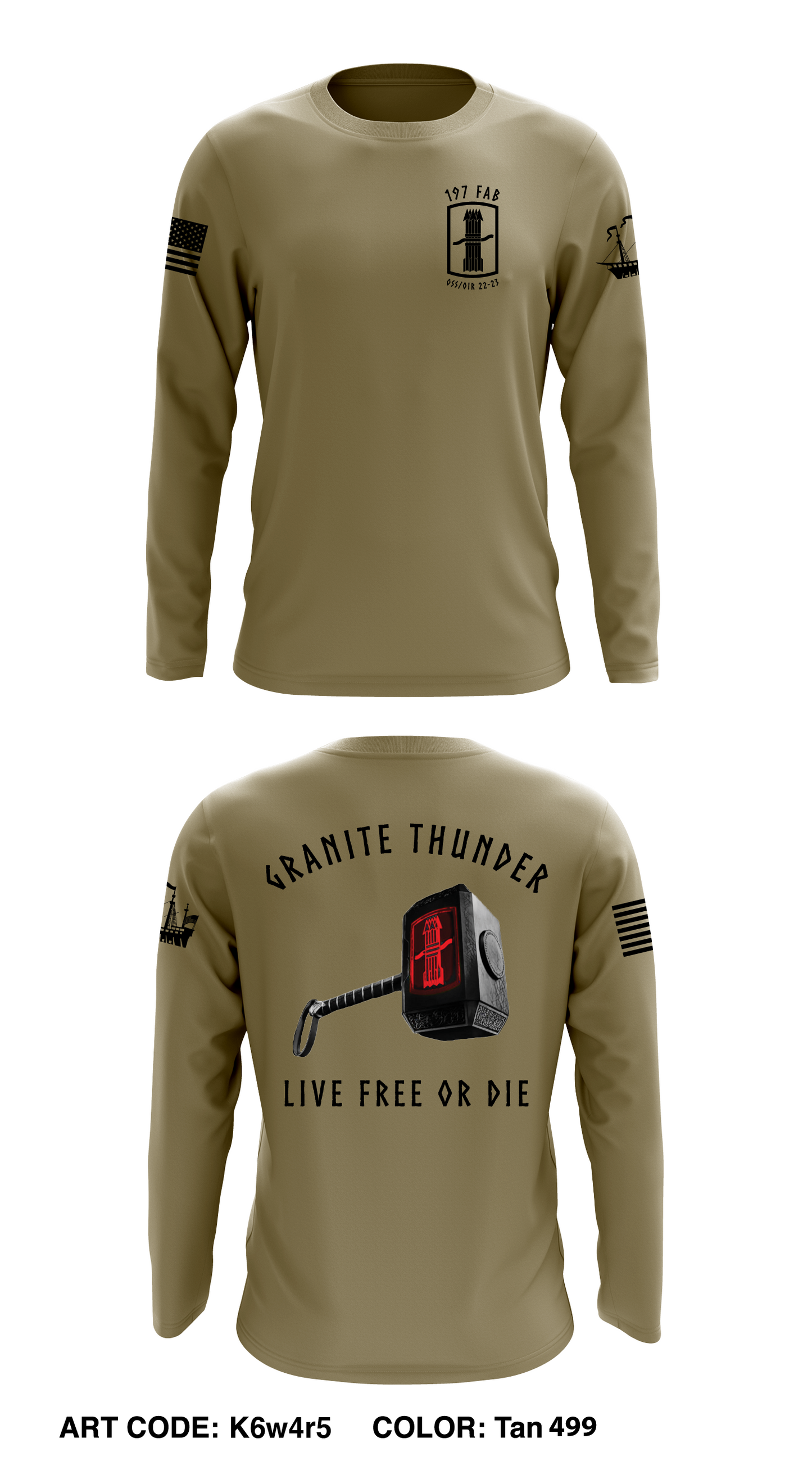 197 FAB Core Men's LS Performance Tee - K6w4r5