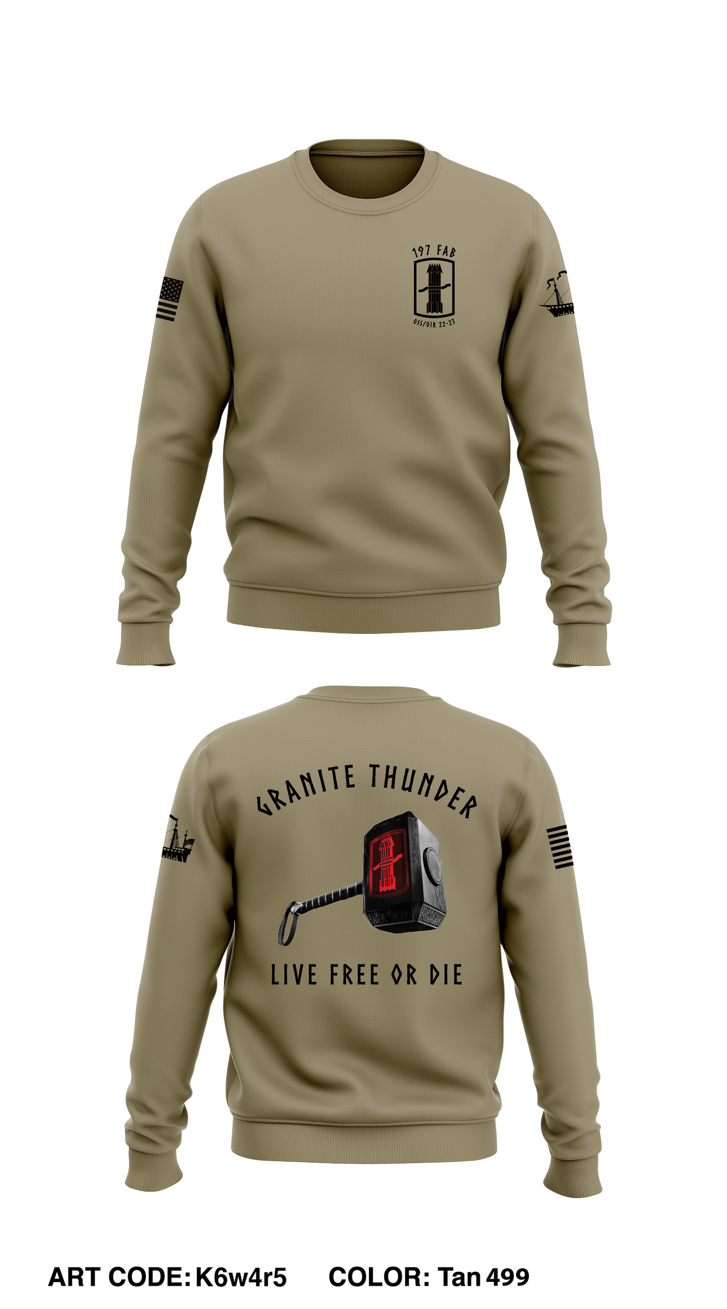 197 FAB Core Men's Crewneck Performance Sweatshirt - K6w4r5