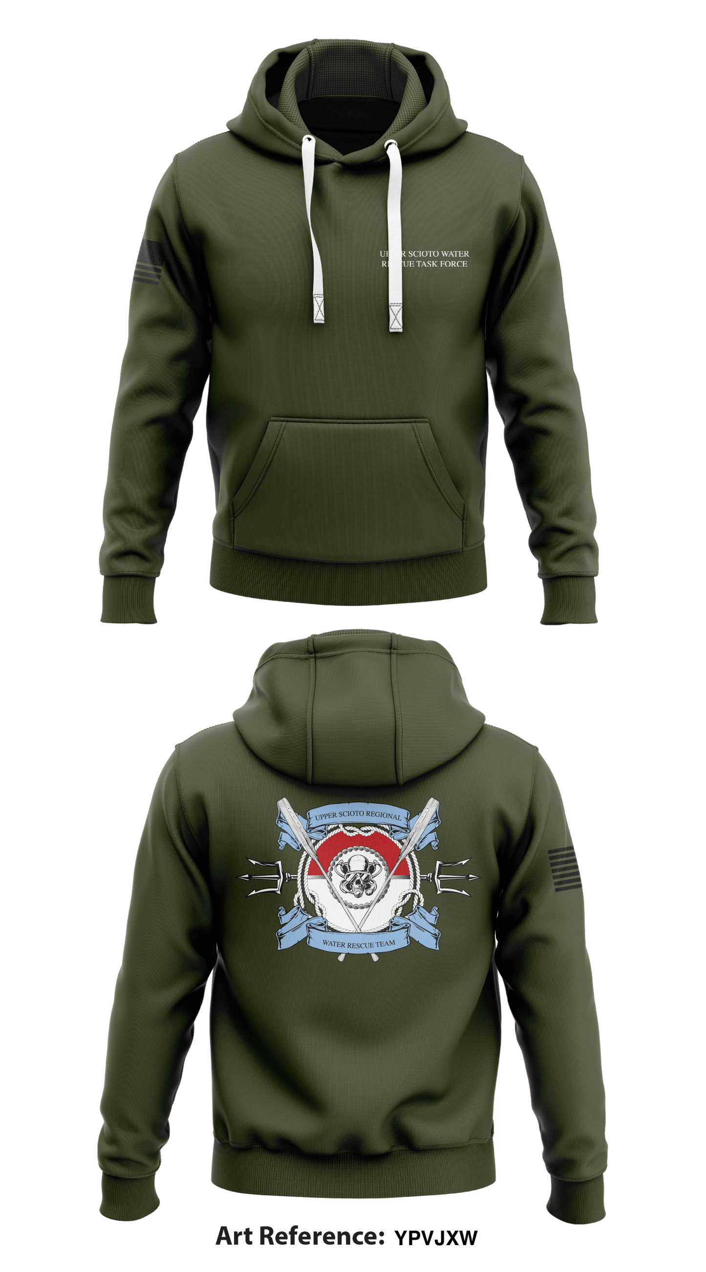 Upper Scioto Water Rescue Task Force Store 1 Core Men's Hooded Performance Sweatshirt - YPVJxw