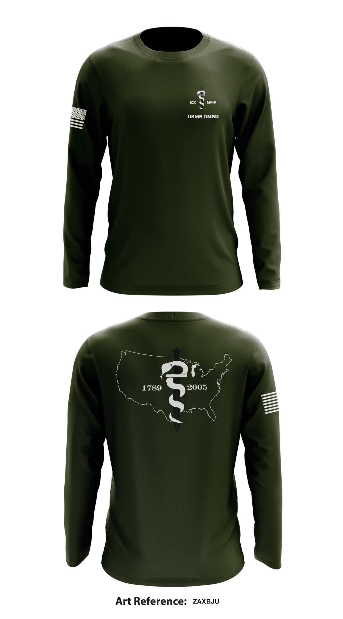 USMS OMSU Store 1 Core Men's LS Performance Tee - ZAxBJU