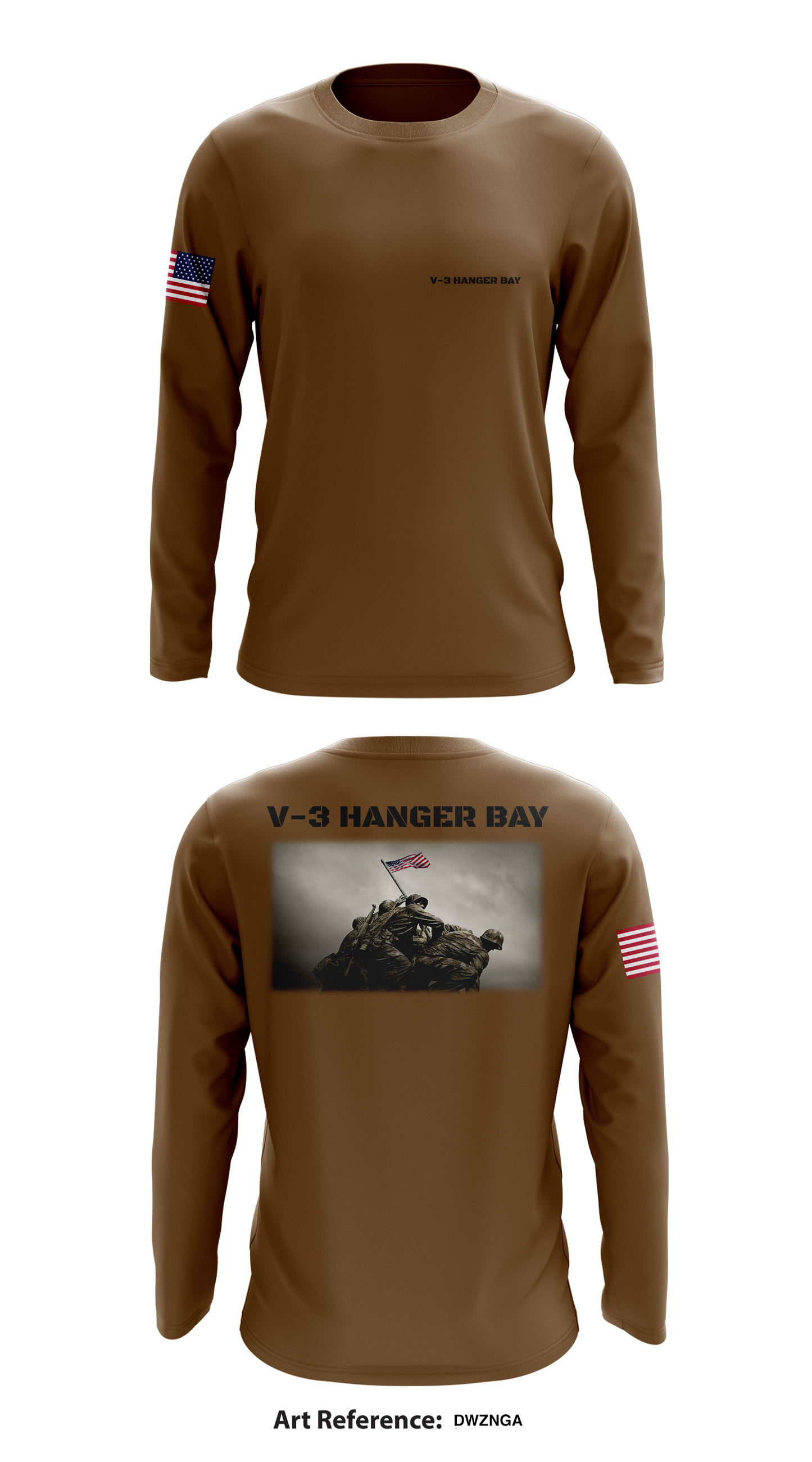 V-3 Hanger Bay Store 1 Core Men's LS Performance Tee - DwZnGA