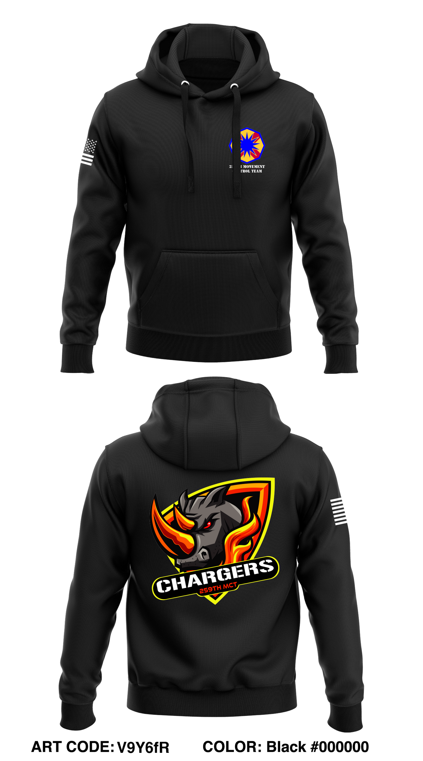 259th MCT Core Men's Hooded Performance Sweatshirt - V9Y6fR