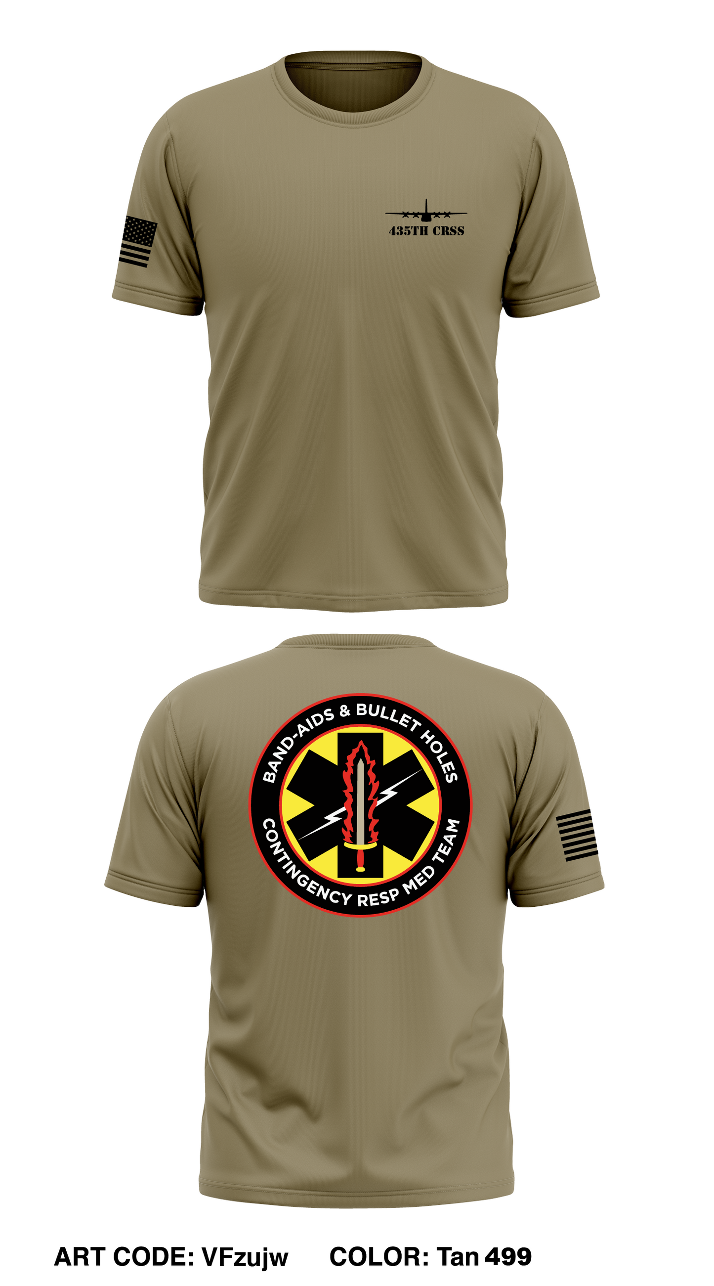 435th Med Team Store 1 Core Men's SS Performance Tee - VFzujw
